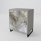 TIMELESS GLIDE Aparador de 1 Porta em Acabamento Cinzento