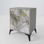 TIMELESS GLIDE Aparador de 1 Porta em Acabamento Cinzento