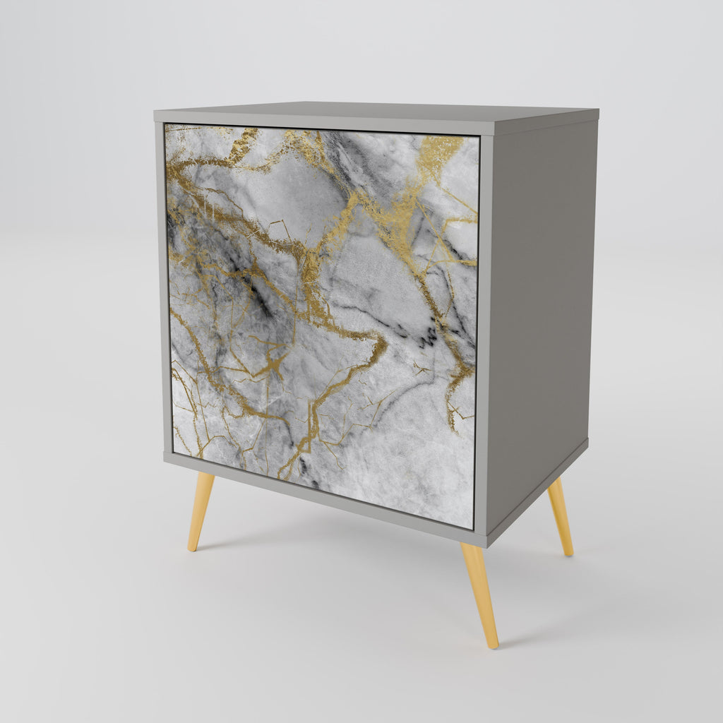 TIMELESS GLIDE Aparador de 1 Porta em Acabamento Cinzento