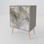 TIMELESS GLIDE Aparador de 1 Porta em Acabamento Cinzento