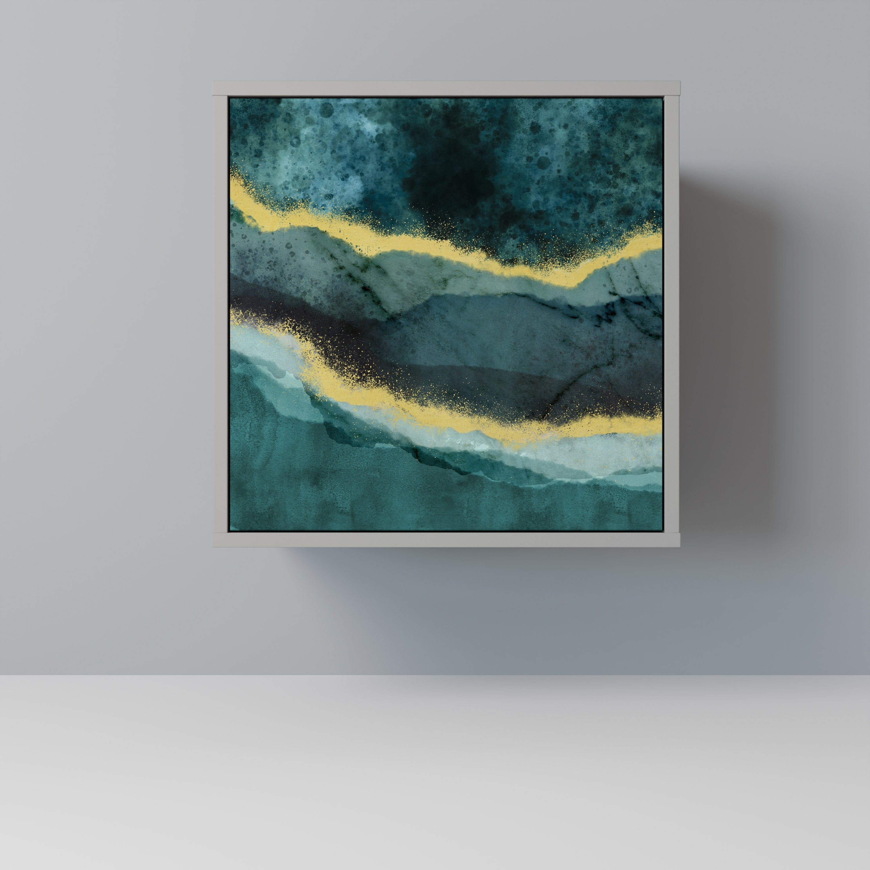 GOLDRUSH ODYSSEY 1-Door Sideboard in Grey Finish