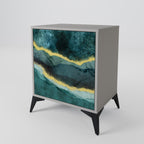 GOLDRUSH ODYSSEY Aparador de 1 Porta em Acabamento Cinzento