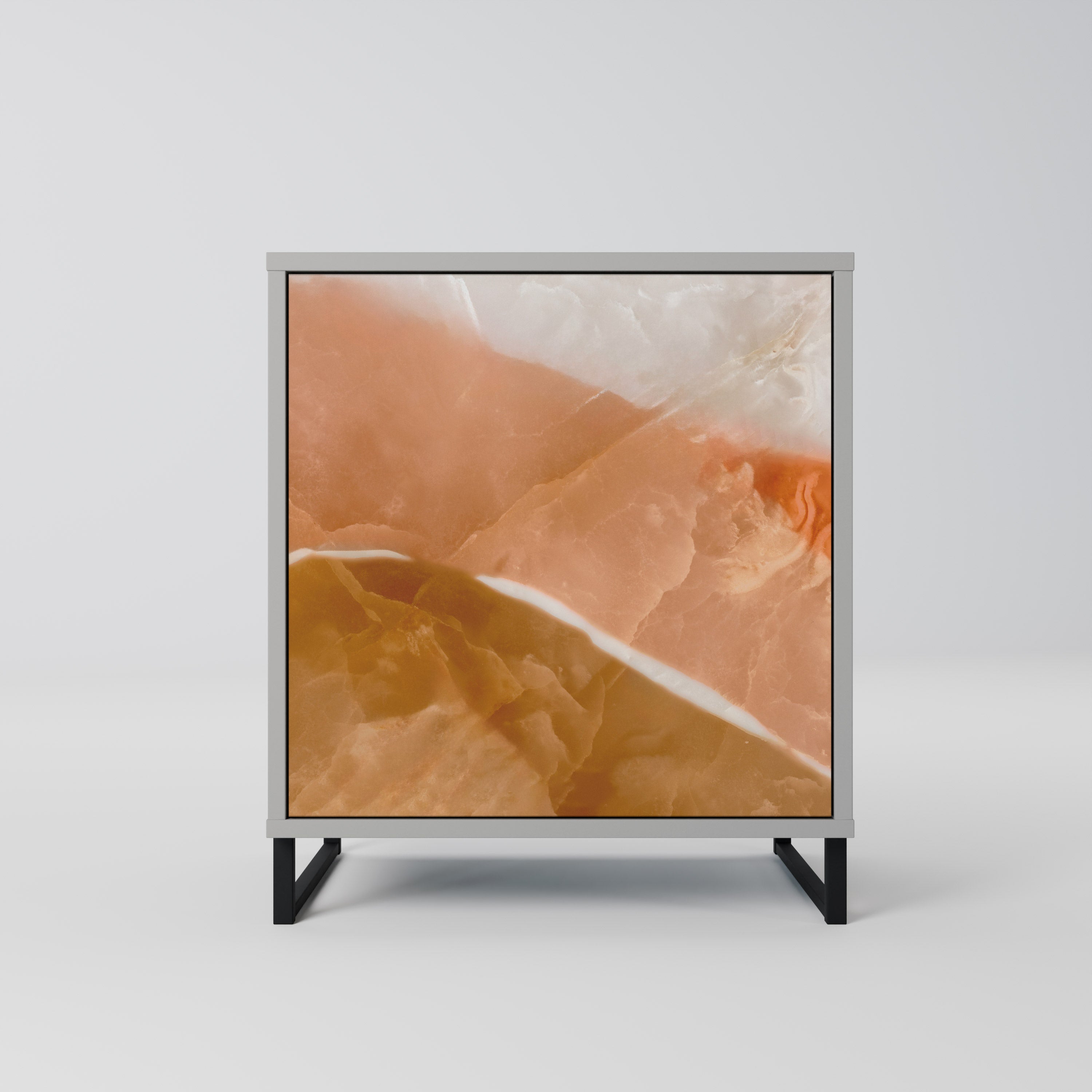 SANDHILLS SPLENDOUR 1-Door Sideboard in Grey Finish