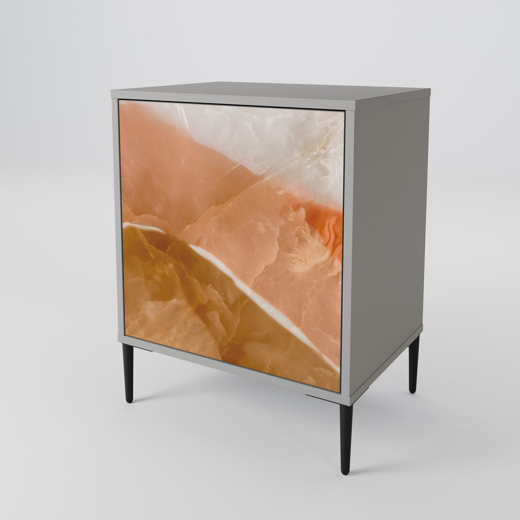 SANDHILLS SPLENDOUR 1-Door Sideboard in Grey Finish