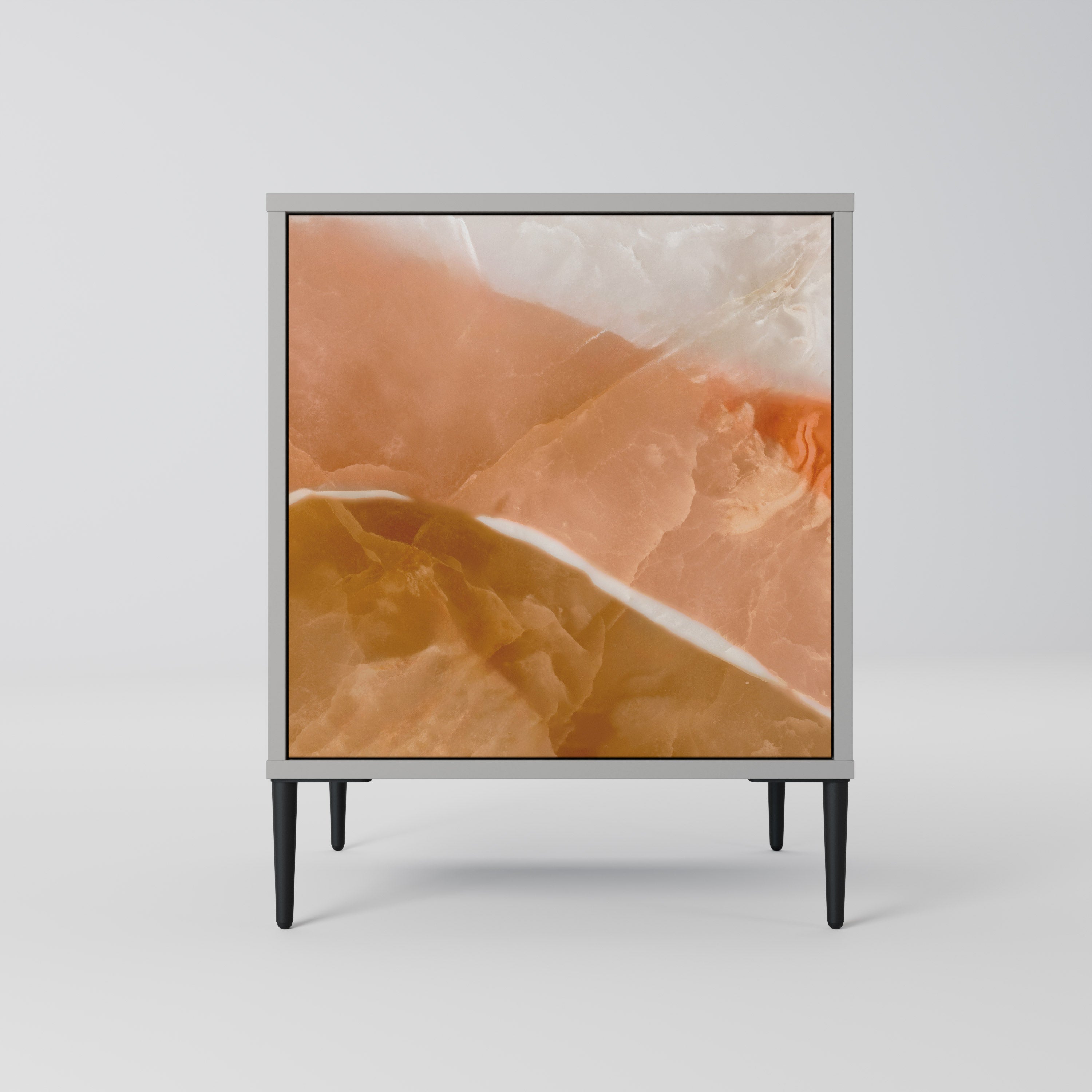 SANDHILLS SPLENDOUR 1-Door Sideboard in Grey Finish