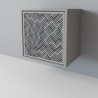 TEMPORARY SEQUENCE Aparador de 1 Porta em Acabamento Cinzento