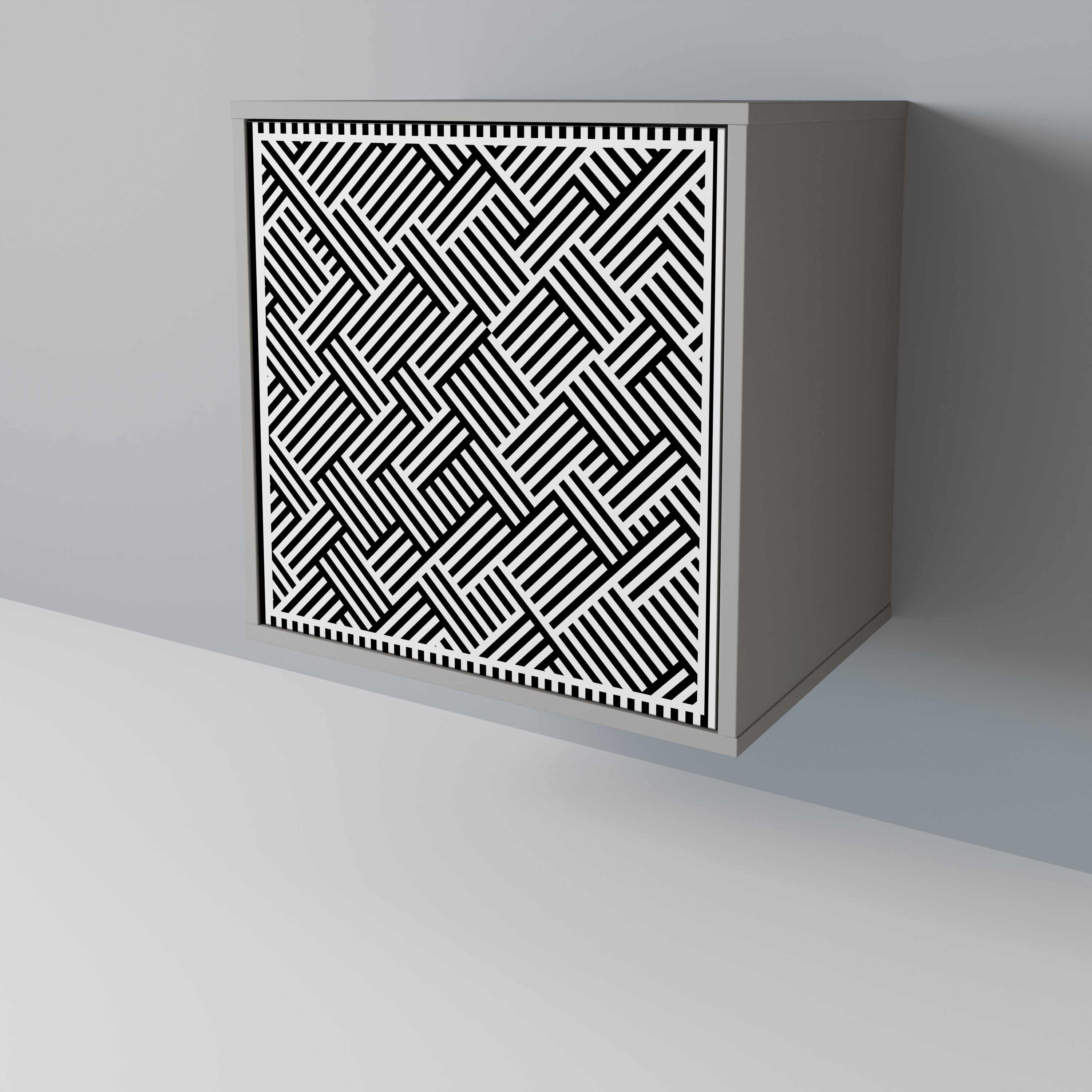 TEMPORARY SEQUENCE Aparador de 1 Porta em Acabamento Cinzento