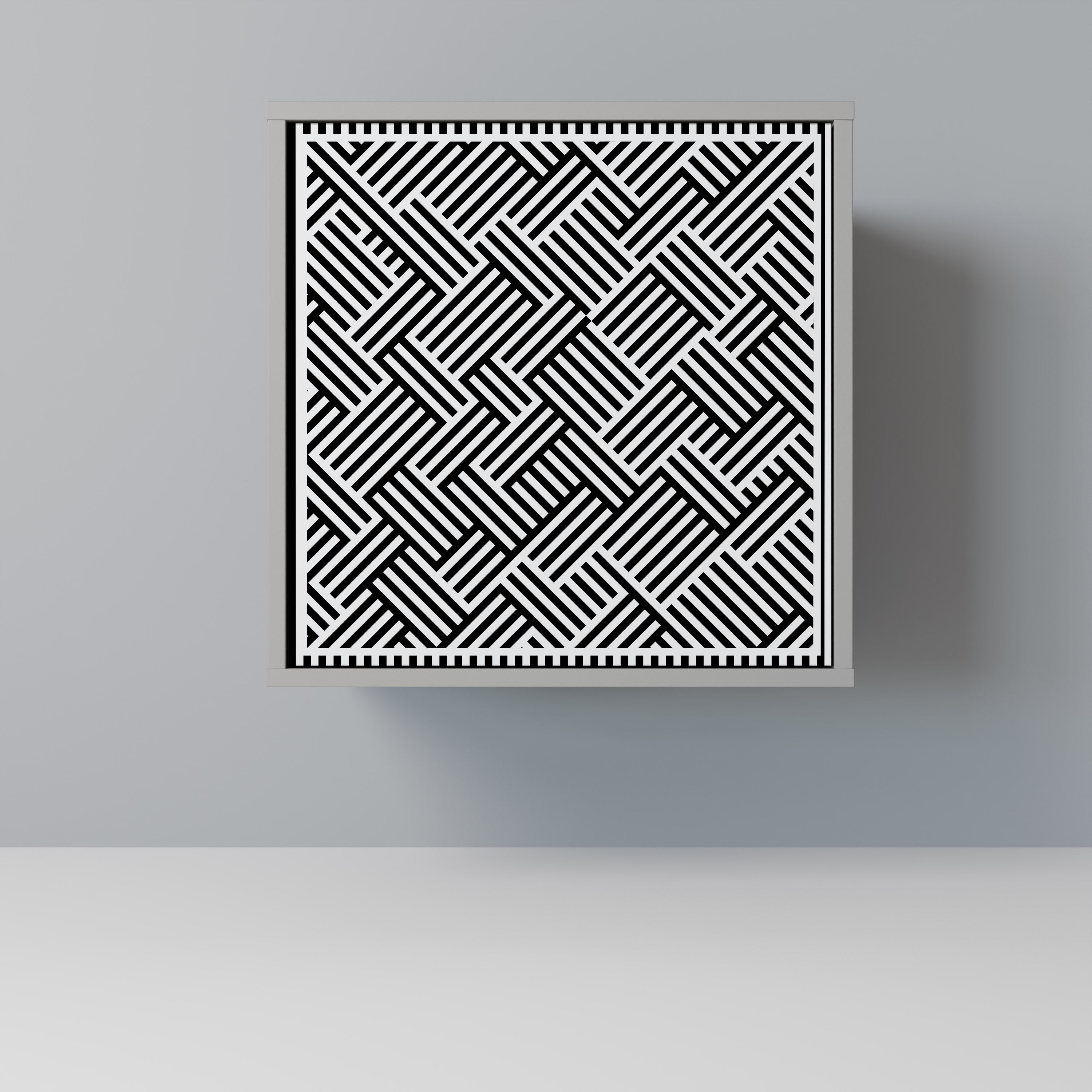 TEMPORARY SEQUENCE Aparador de 1 Porta em Acabamento Cinzento