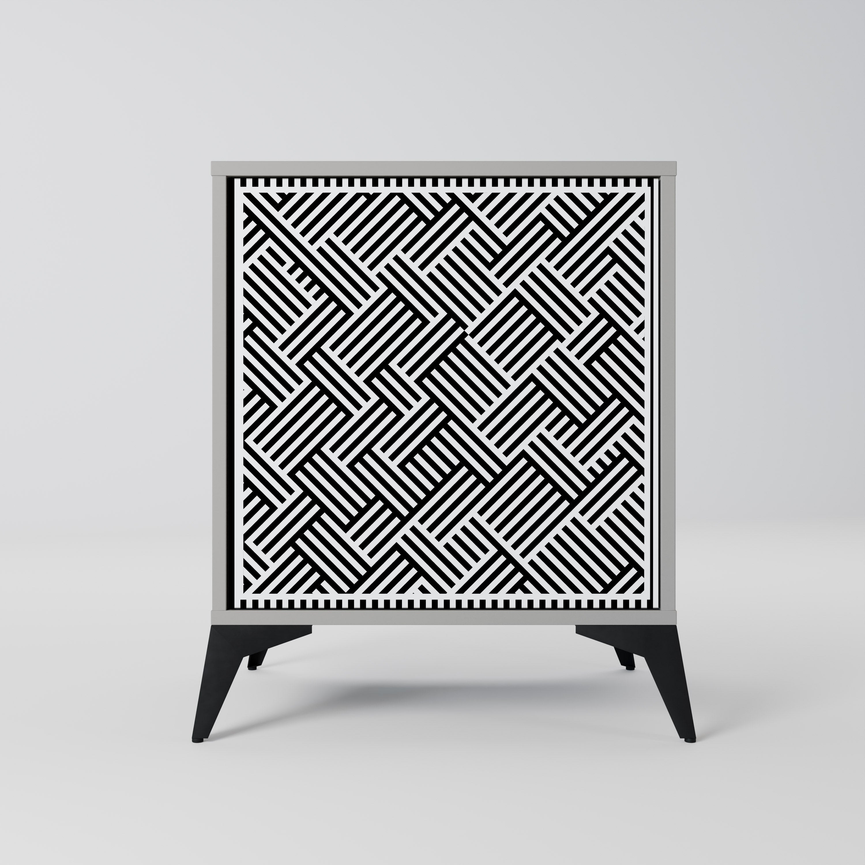 TEMPORARY SEQUENCE Aparador de 1 Porta em Acabamento Cinzento