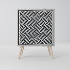 TEMPORARY SEQUENCE Aparador de 1 Porta em Acabamento Cinzento