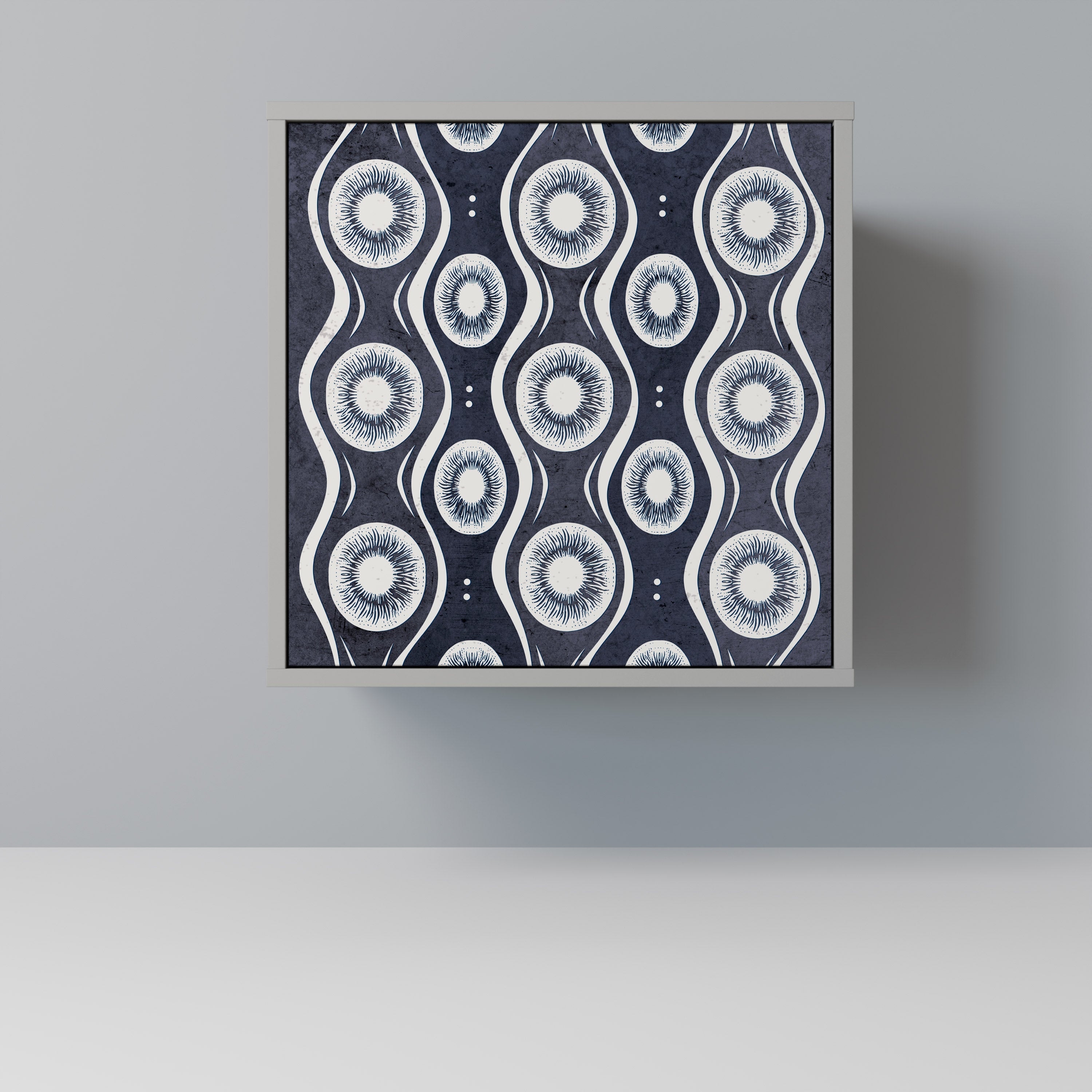 GRAPHITE EYES Aparador de 1 Porta em Acabamento Cinzento