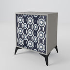 GRAPHITE EYES 1-Door Sideboard in Grey Finish
