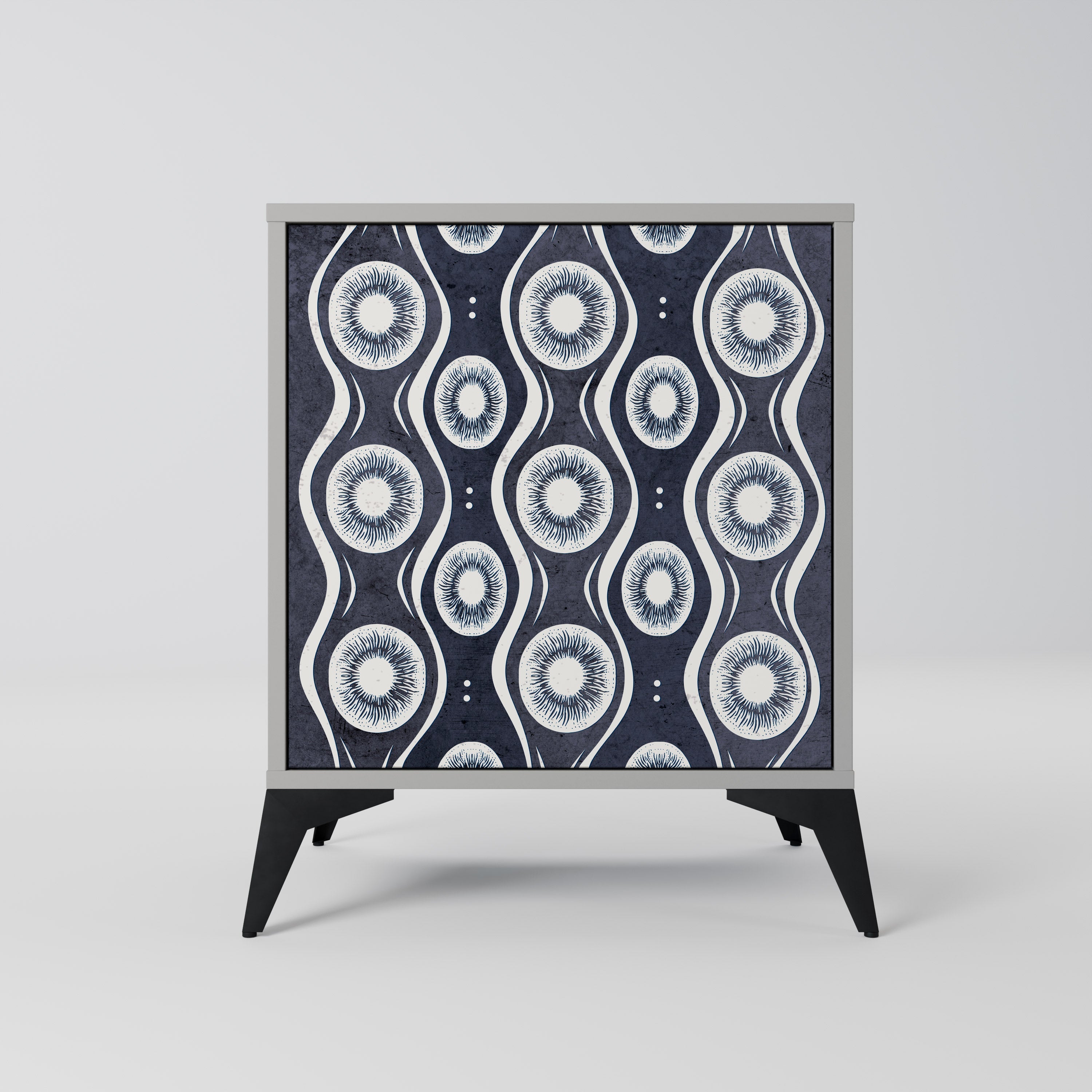 GRAPHITE EYES Aparador de 1 Porta em Acabamento Cinzento