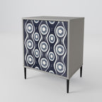 GRAPHITE EYES 1-Door Sideboard in Grey Finish