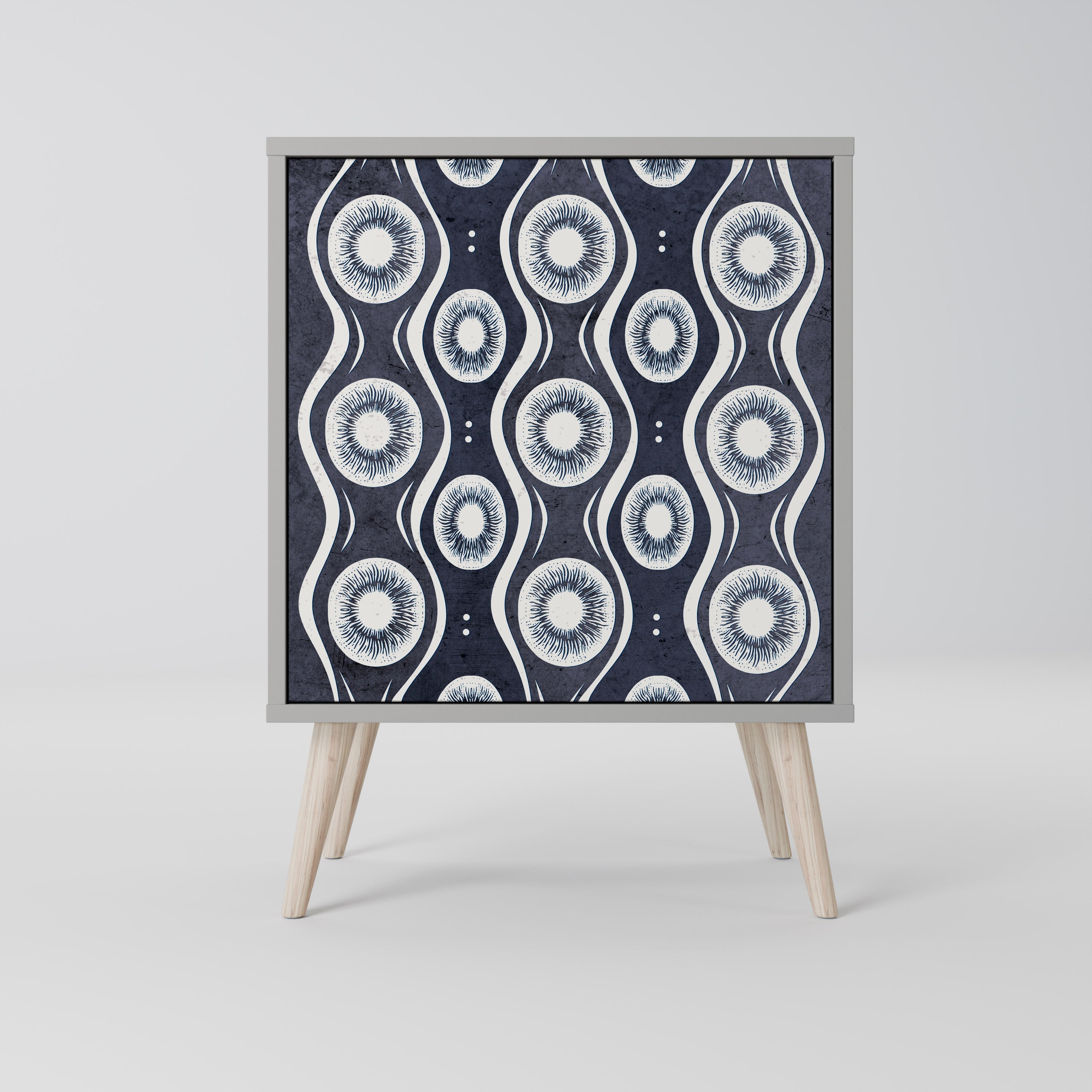 GRAPHITE EYES Aparador de 1 Porta em Acabamento Cinzento