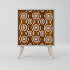 BROWN EYES Aparador de 1 Porta em Acabamento Cinzento