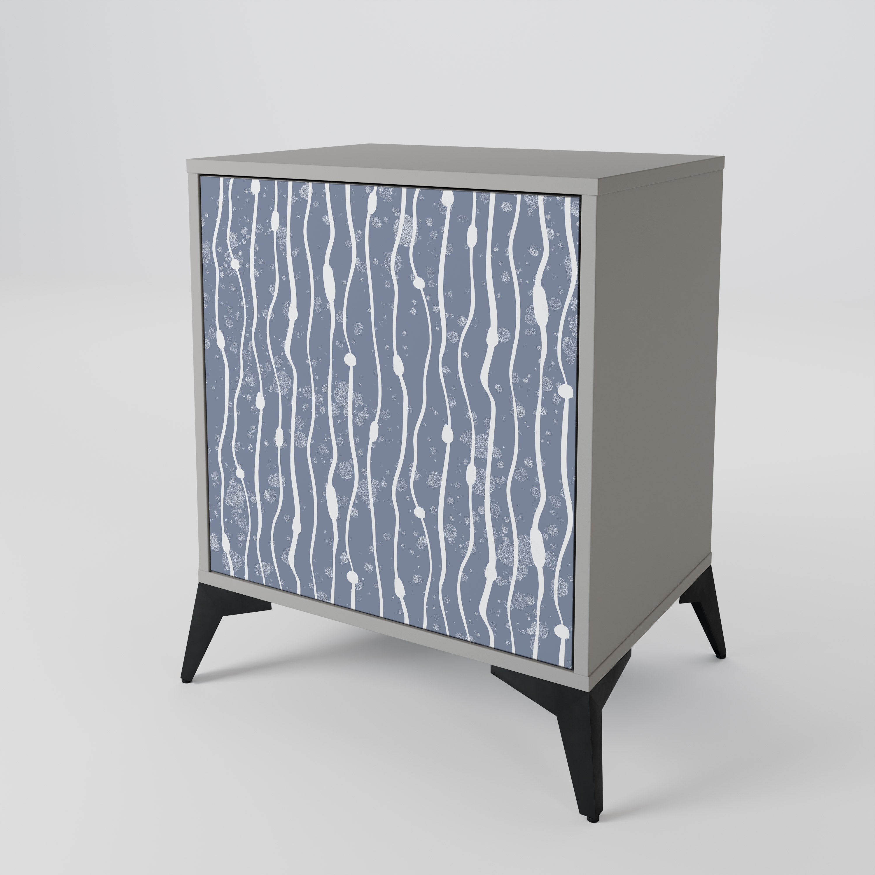 GRAPHITE RAIN 1-Door Sideboard