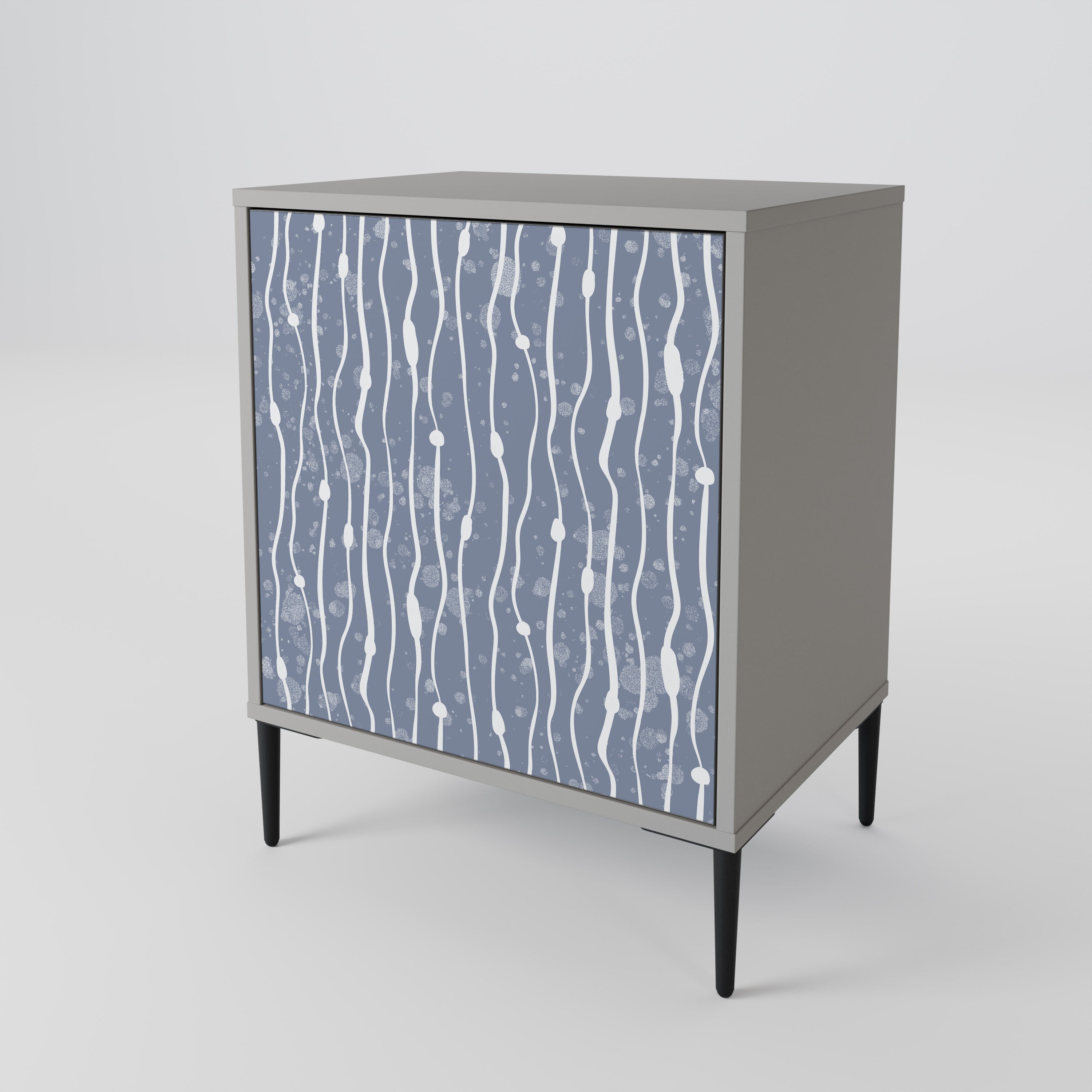 GRAPHITE RAIN 1-Door Sideboard