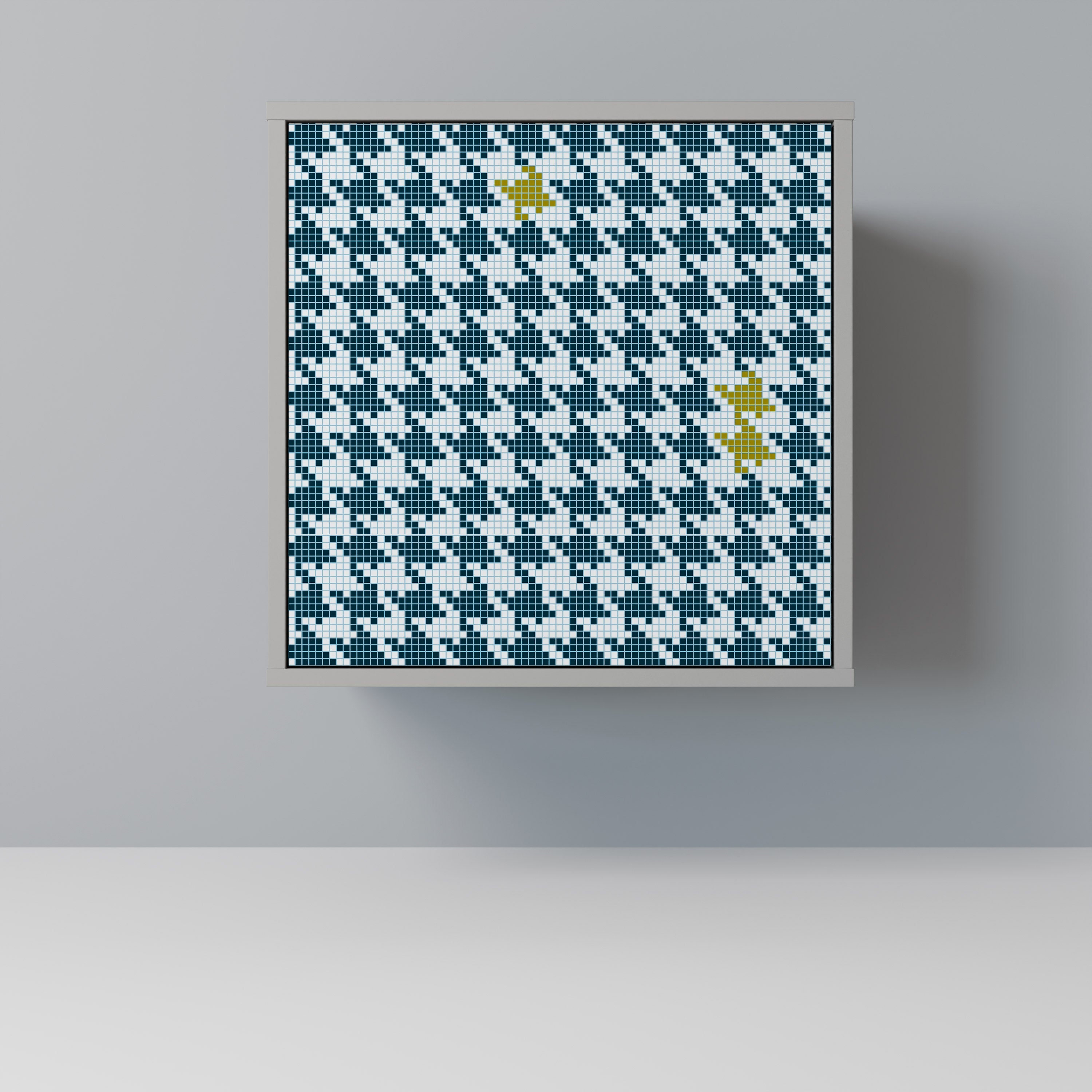 OUT OF CONTEXT 1-Door Sideboard in Grey Finish