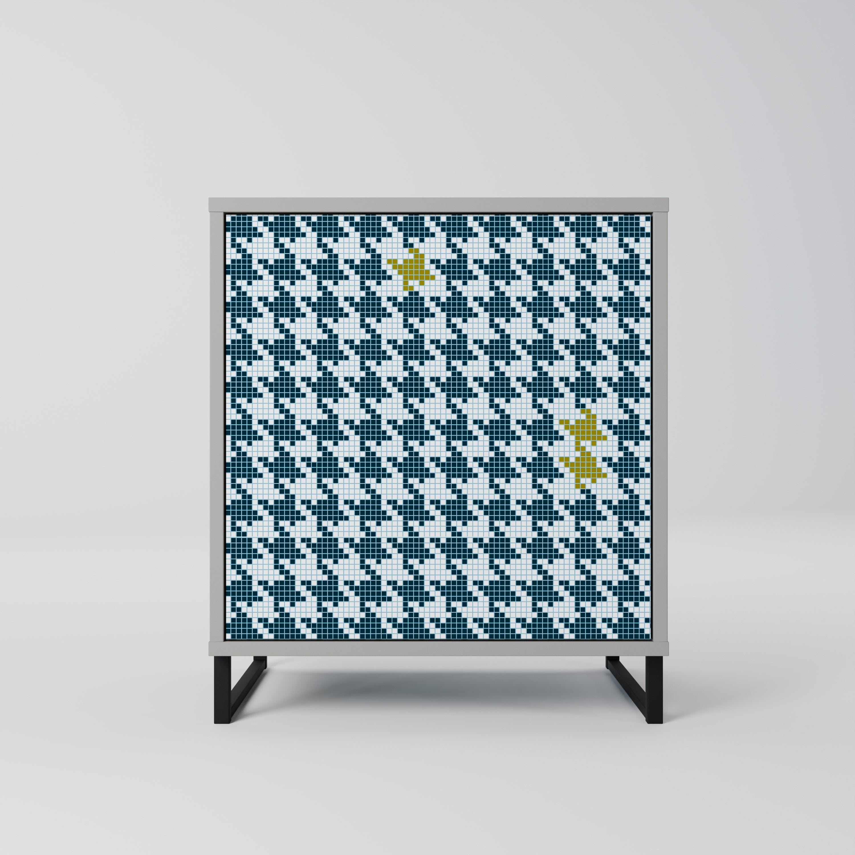 OUT OF CONTEXT 1-Door Sideboard in Grey Finish