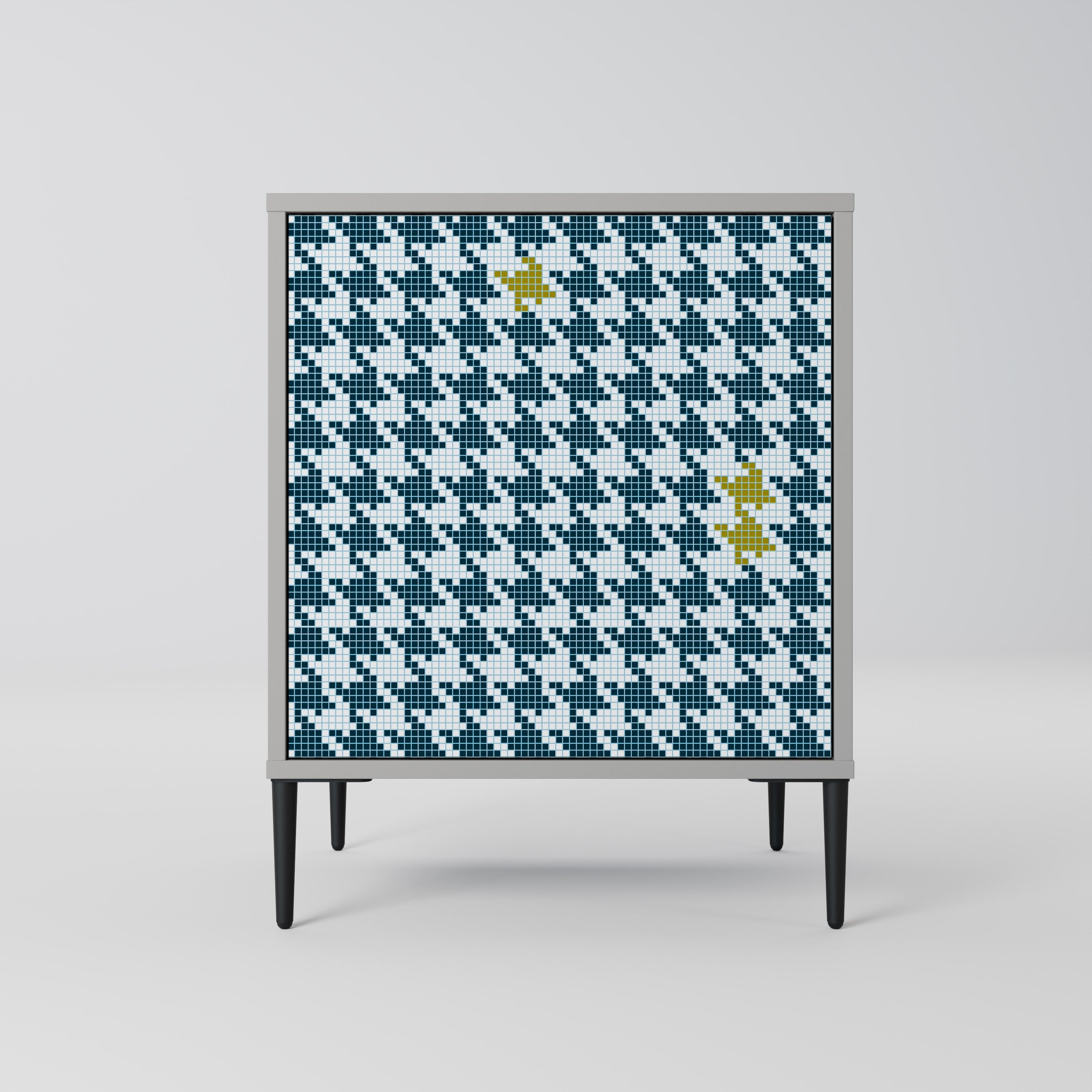 OUT OF CONTEXT 1-Door Sideboard in Grey Finish