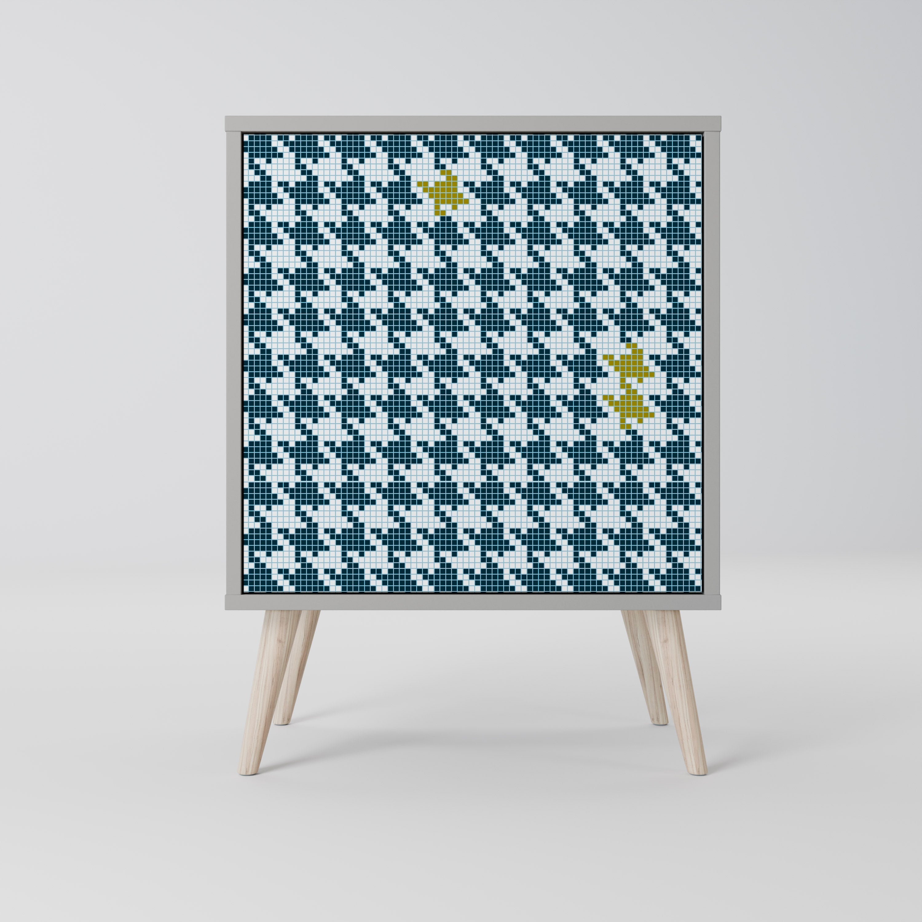 OUT OF CONTEXT 1-Door Sideboard in Grey Finish