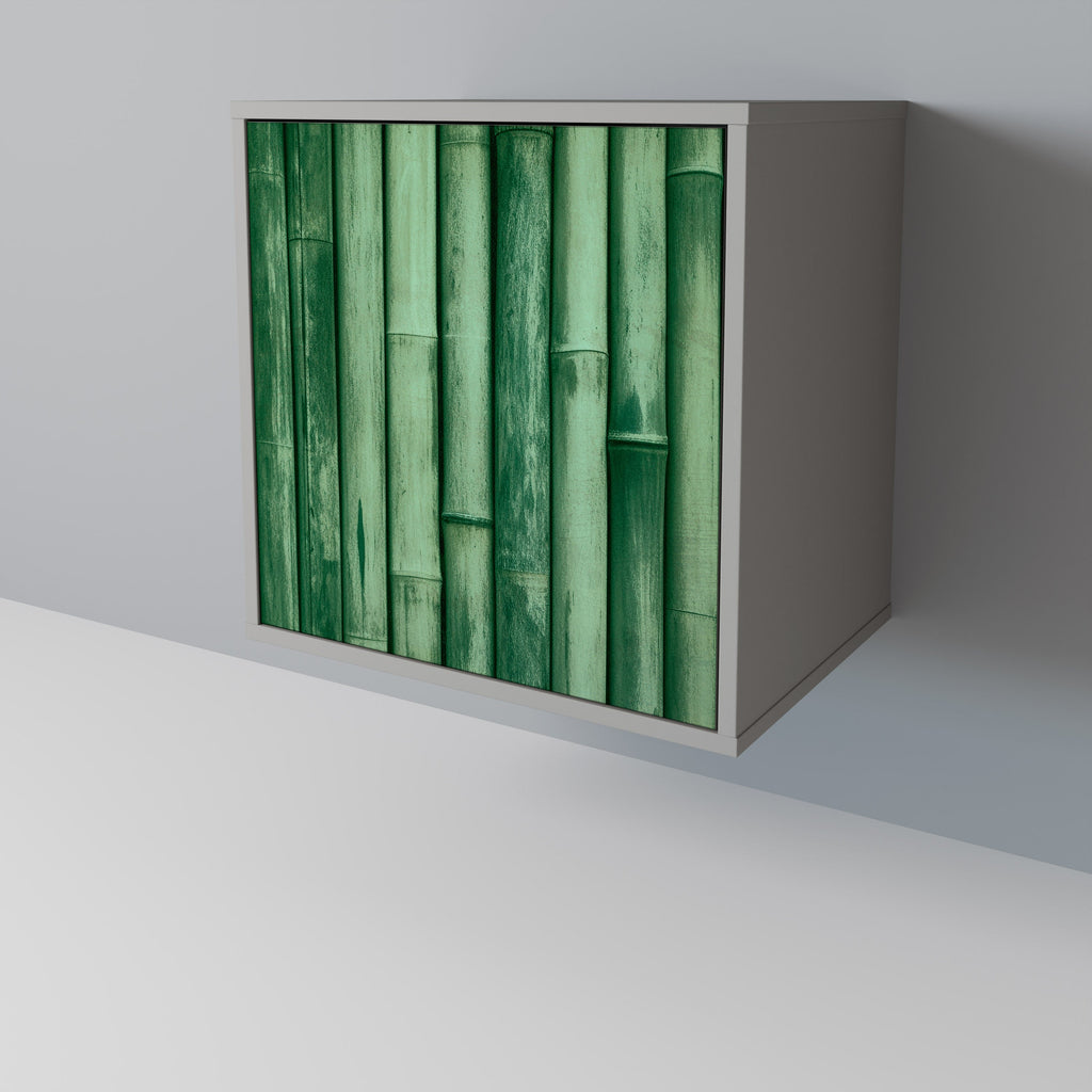 NATURAL GREEN Aparador de 1 Porta em Acabamento Cinzento