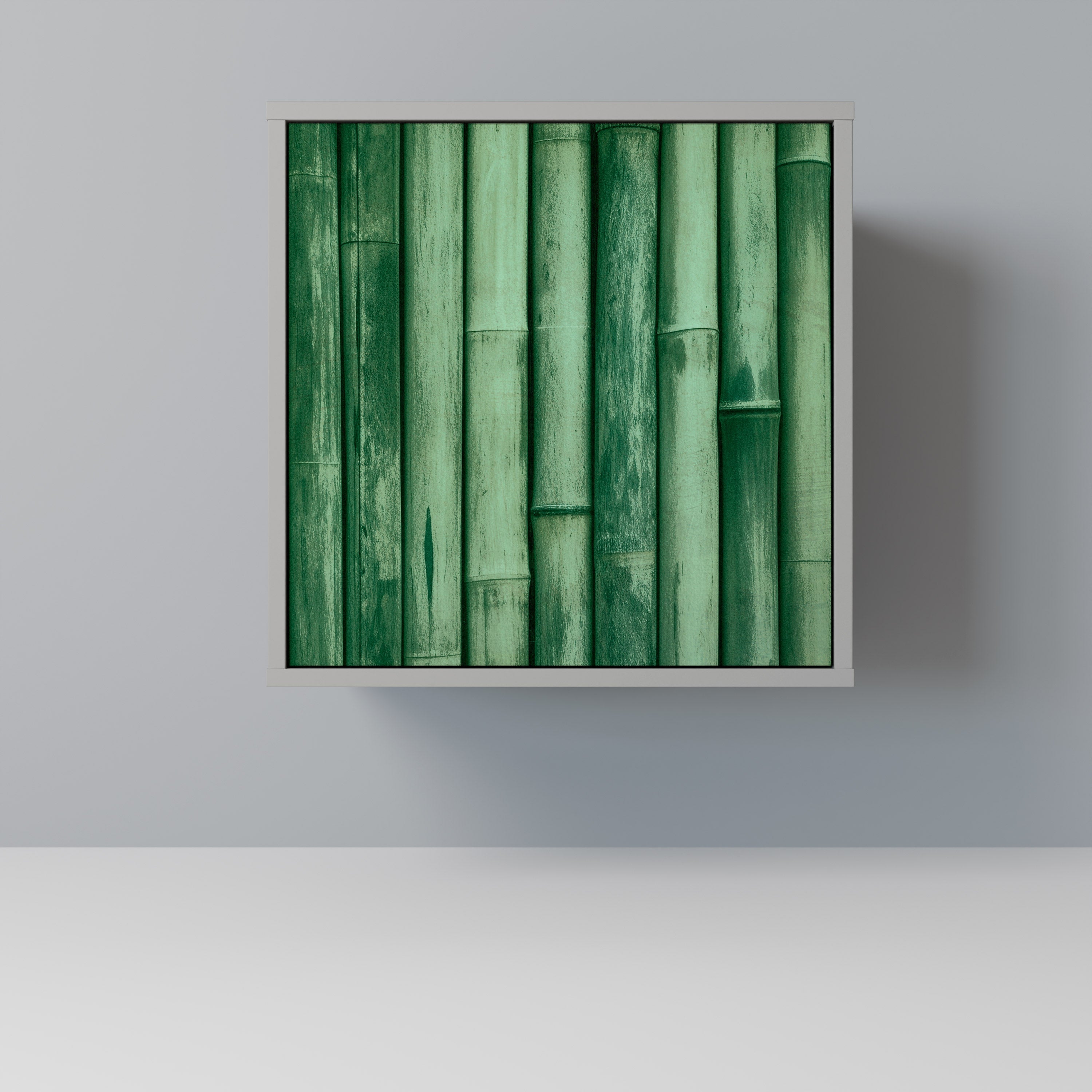 NATURAL GREEN Aparador de 1 Porta em Acabamento Cinzento