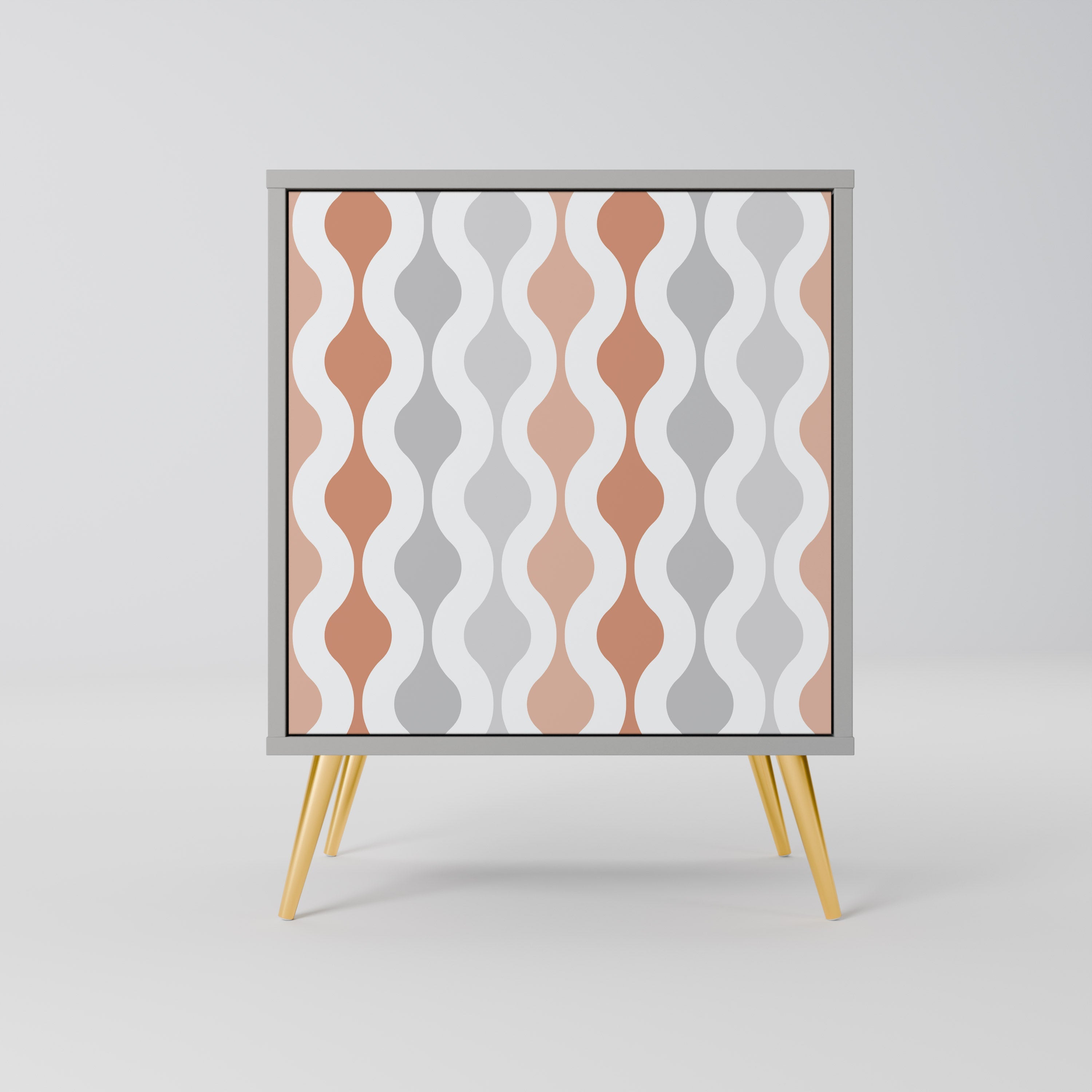 HAZY NOSTALGIA Aparador de 1 Porta em Acabamento Cinzento