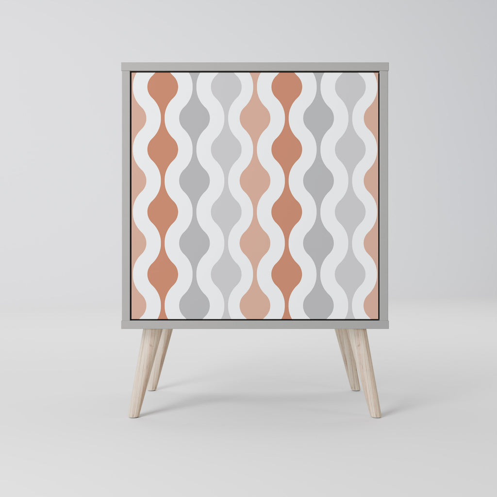 HAZY NOSTALGIA Aparador de 1 Porta em Acabamento Cinzento