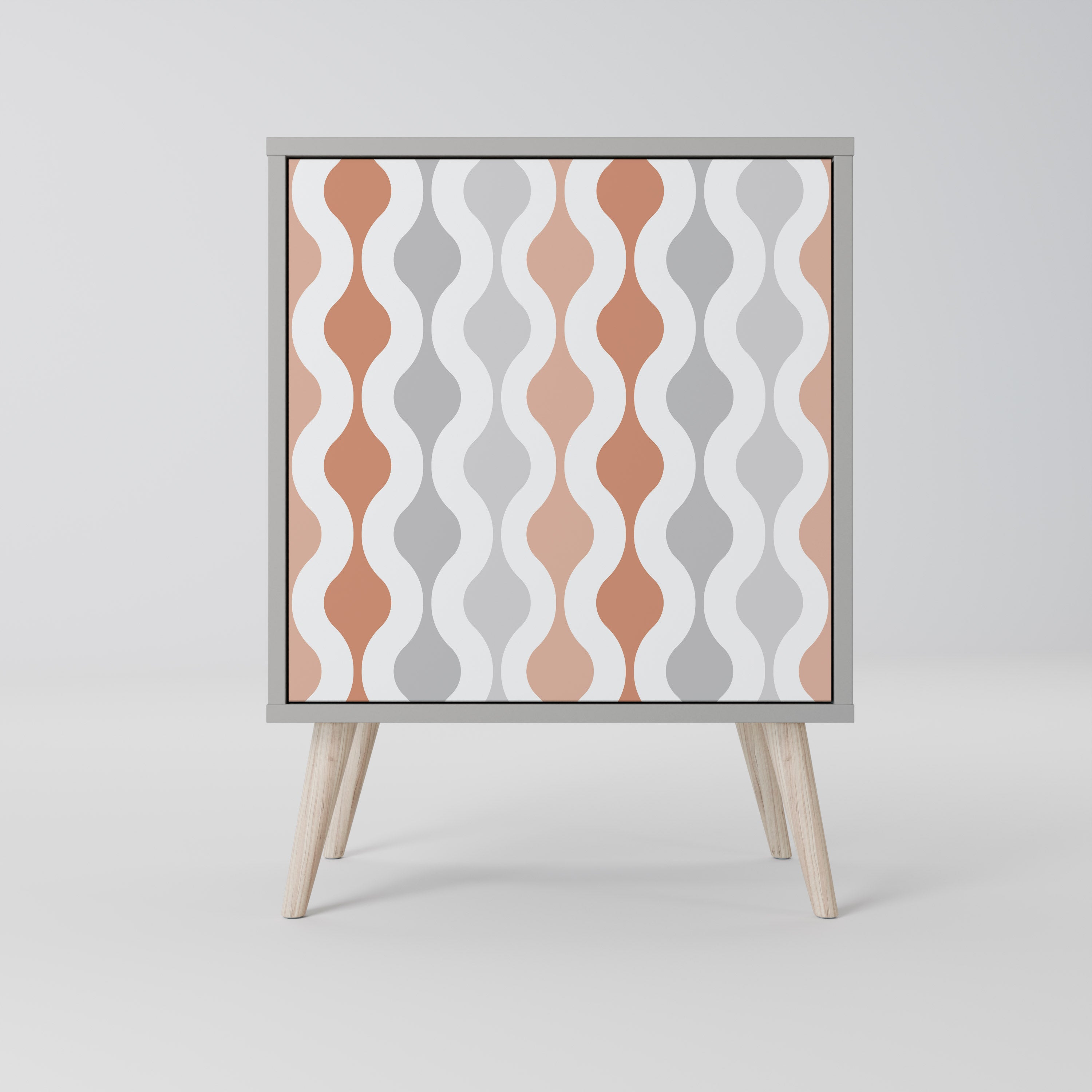 HAZY NOSTALGIA Aparador de 1 Porta em Acabamento Cinzento