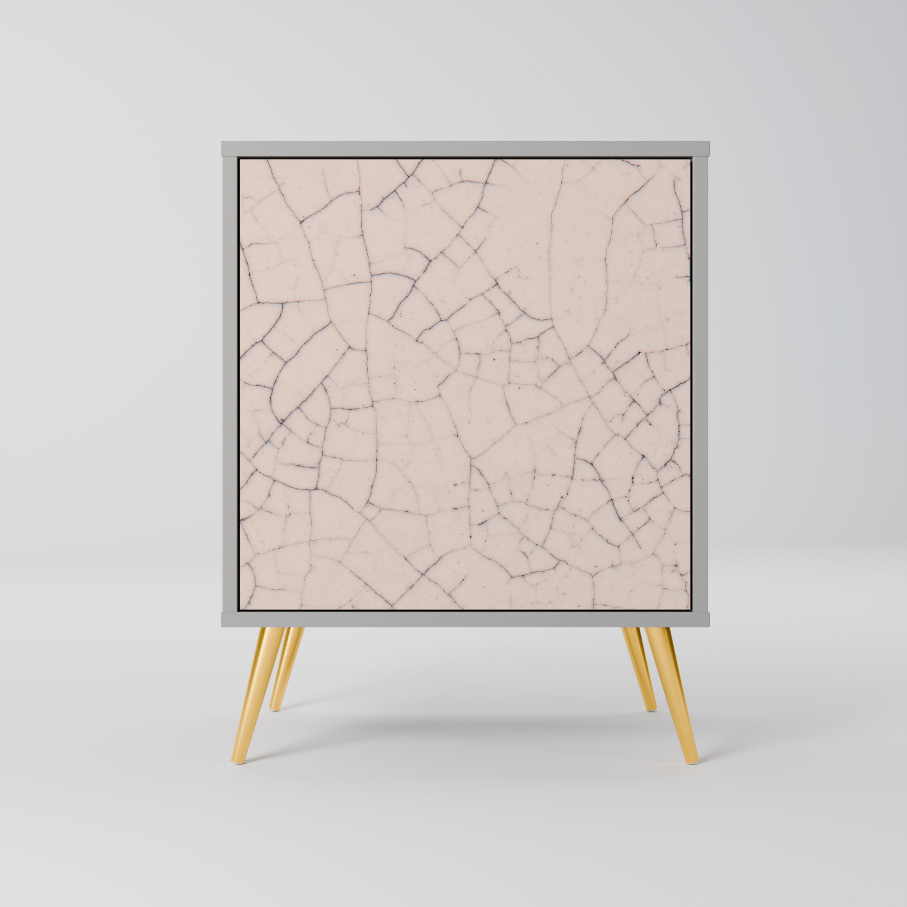 CERAMIC TEXTURE Aparador de 1 Porta em Acabamento Cinzento