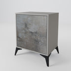 CONCRETE WALL 1-Door Sideboard in Grey Finish