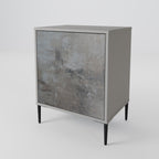 CONCRETE WALL 1-Door Sideboard in Grey Finish