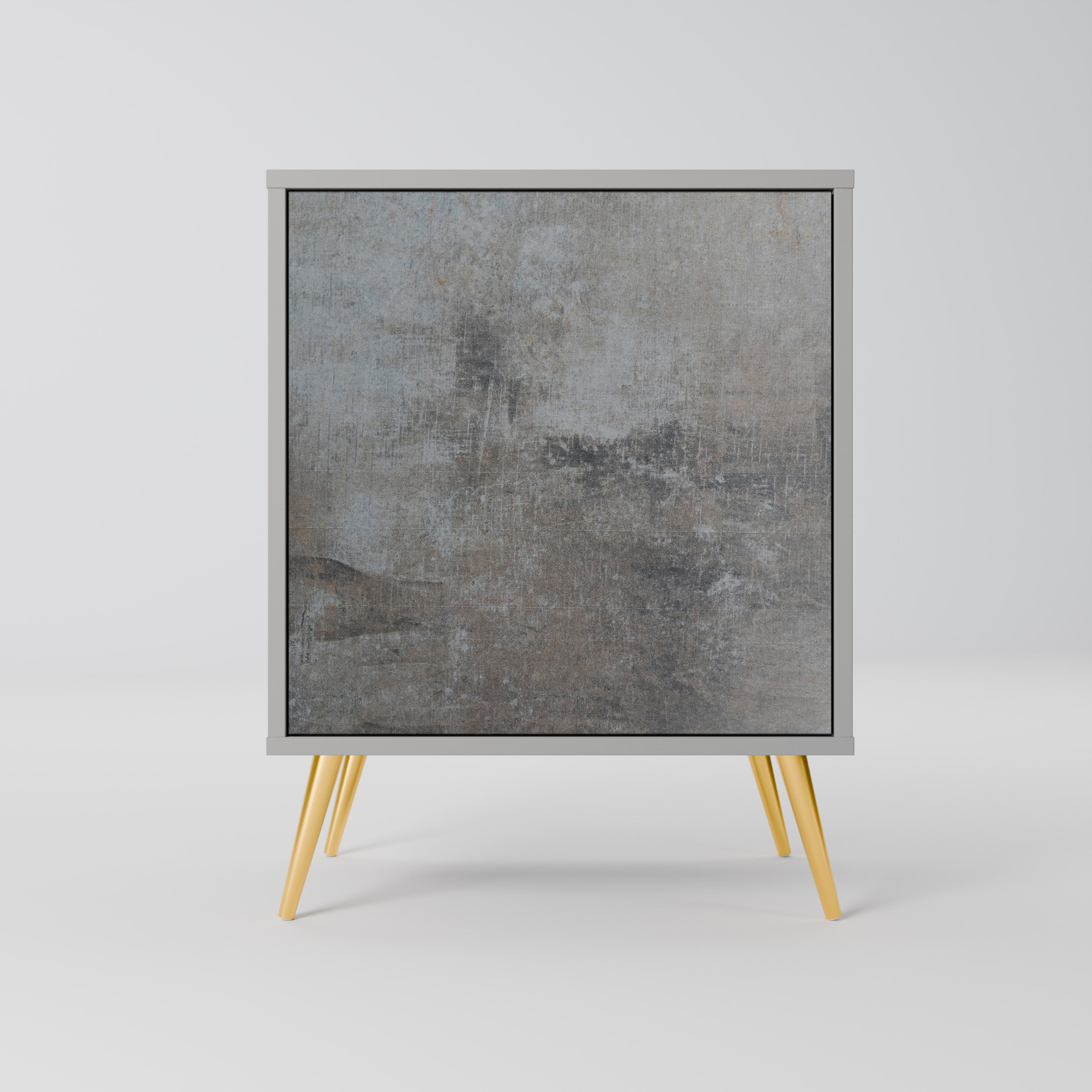 CONCRETE WALL Aparador de 1 Porta em Acabamento Cinzento