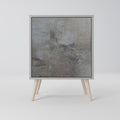 CONCRETE WALL 1-Door Sideboard in Grey Finish