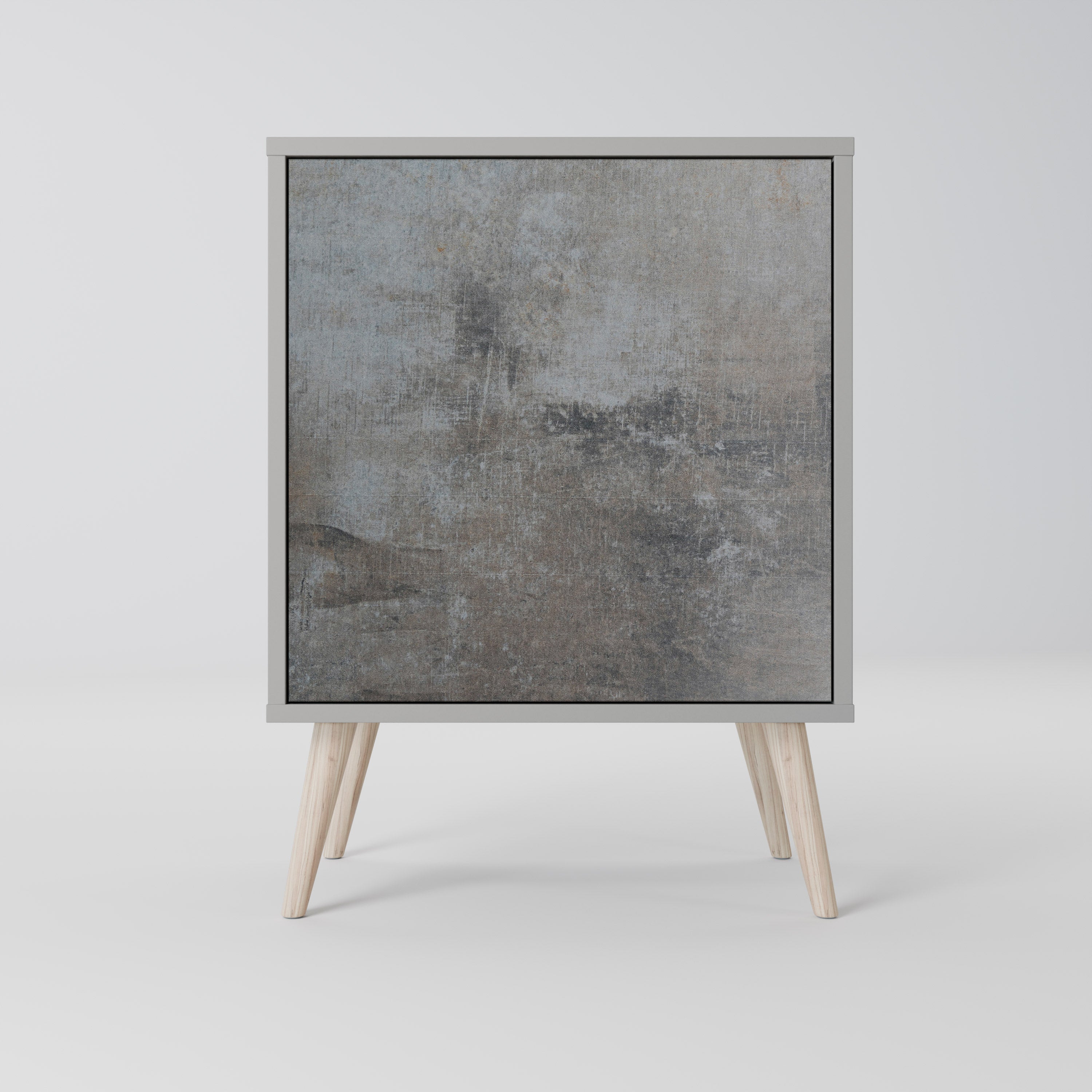 CONCRETE WALL Aparador de 1 Porta em Acabamento Cinzento