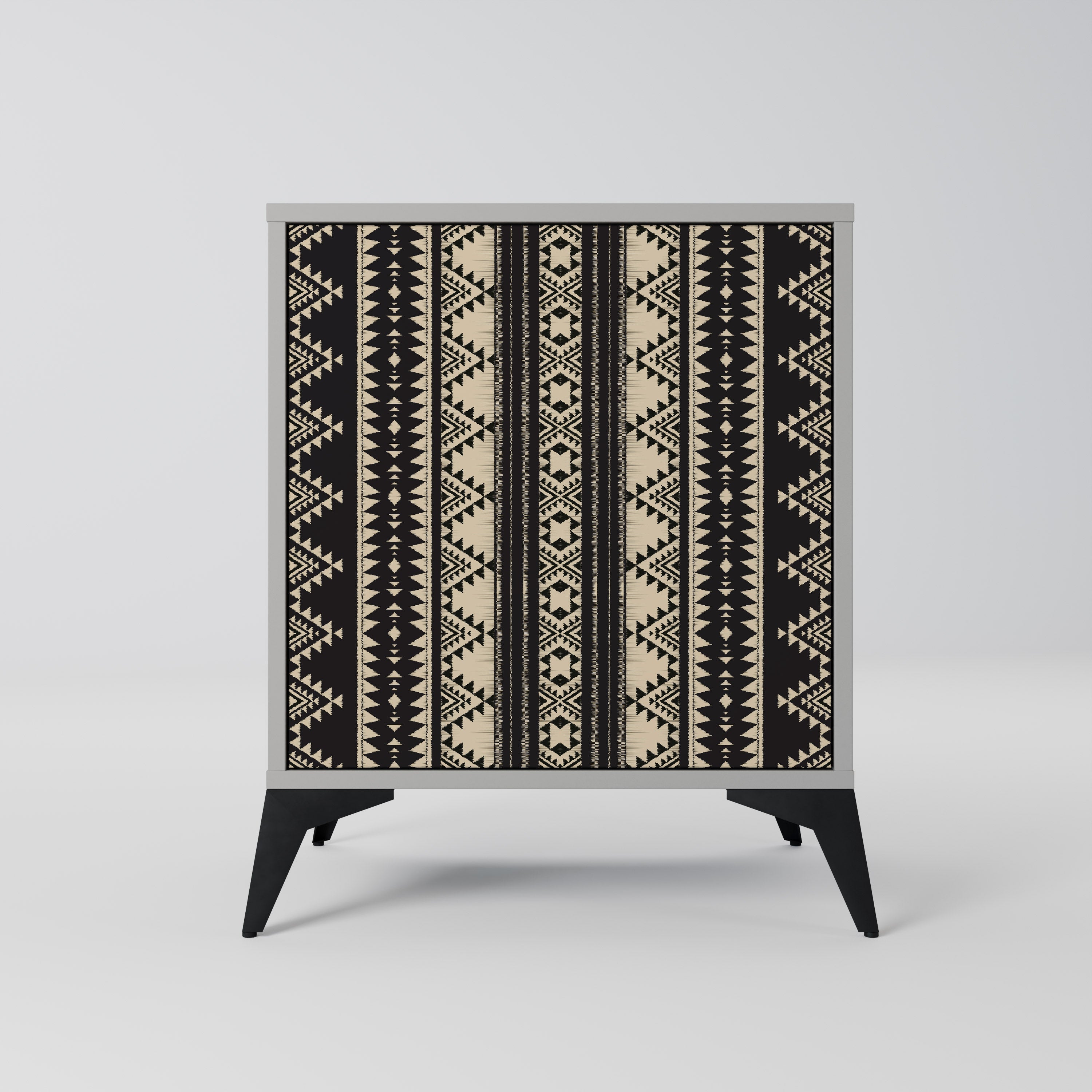 AZTEC Aparador de 1 Porta em Acabamento Cinzento