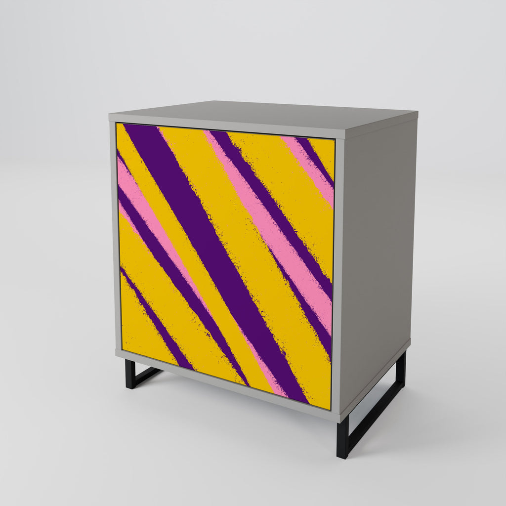 DREAMS COME TRUE Aparador de 1 Porta em Acabamento Cinzento