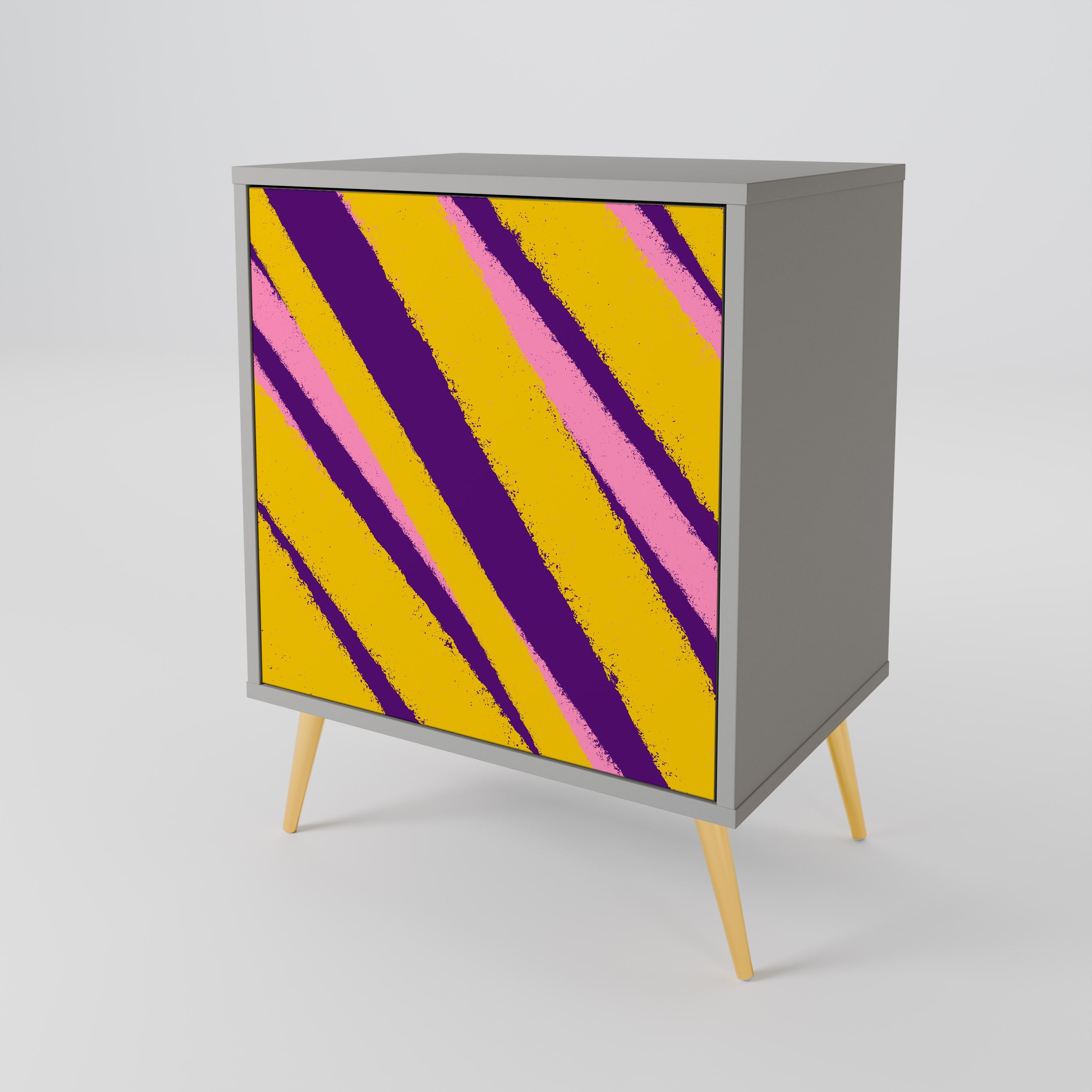 DREAMS COME TRUE Aparador de 1 Porta em Acabamento Cinzento