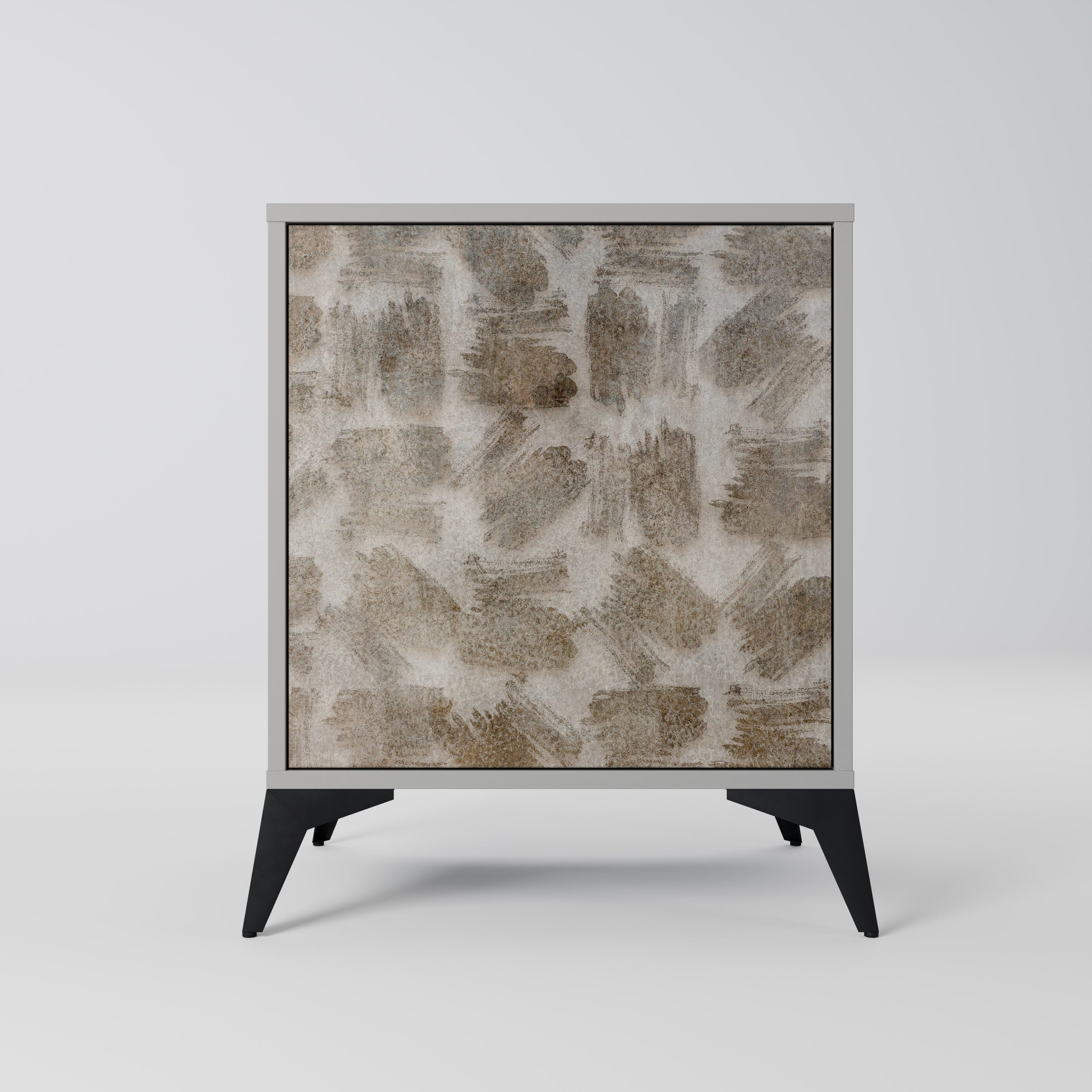 SLIGHTLY BLURRED Aparador de 1 Porta em Acabamento Cinzento