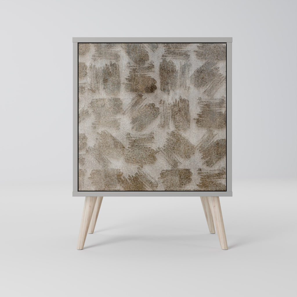 SLIGHTLY BLURRED Aparador de 1 Porta em Acabamento Cinzento