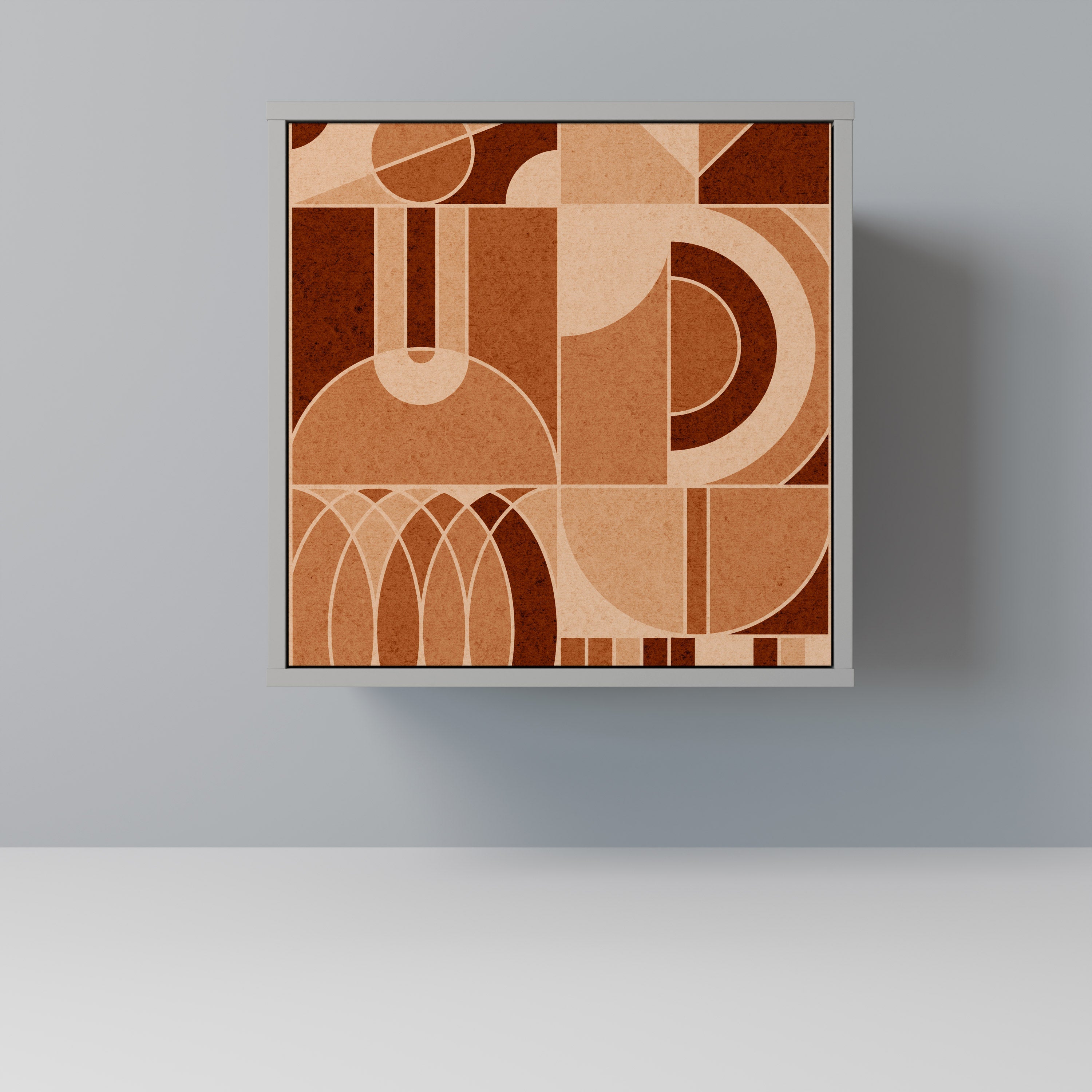 PRISM MOSAIC Aparador de 1 Porta em Acabamento Cinzento