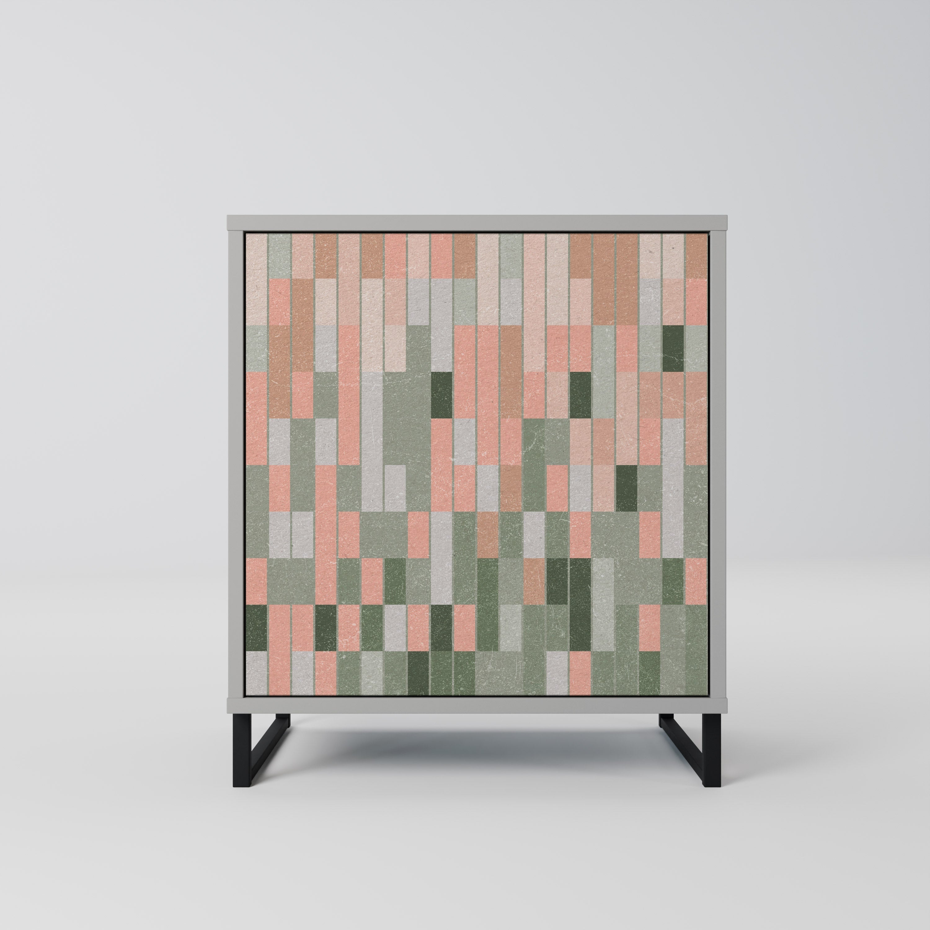 BUILDING THE FUTURE Aparador de 1 Porta em Acabamento Cinzento