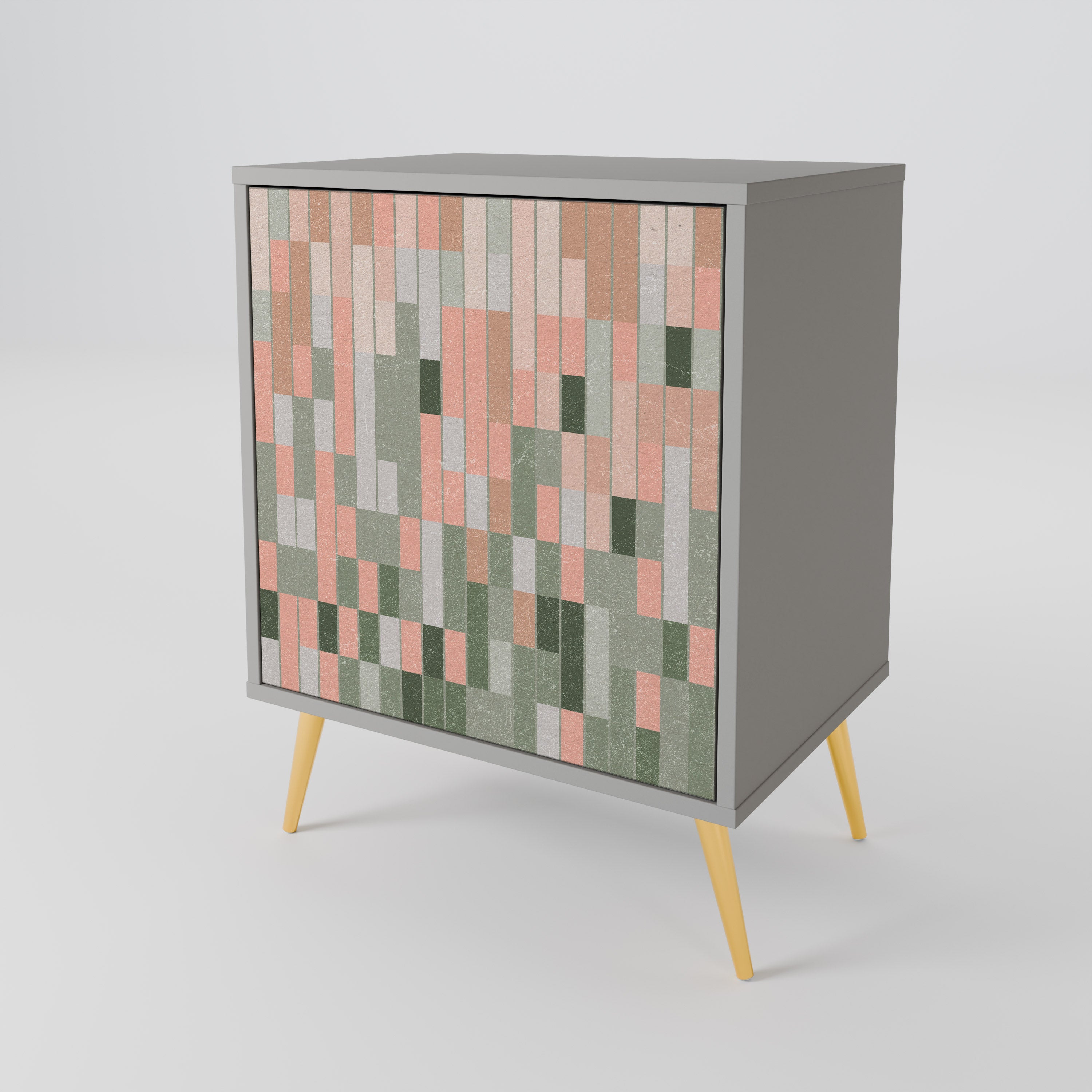 BUILDING THE FUTURE Aparador de 1 Porta em Acabamento Cinzento