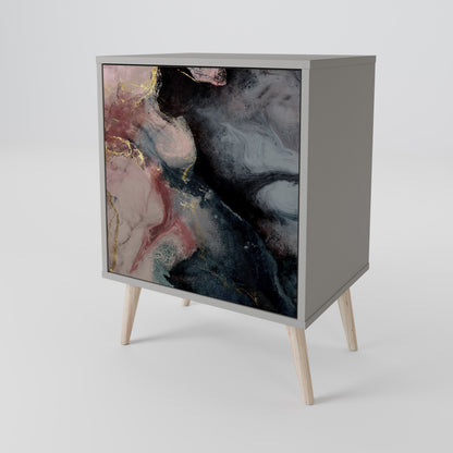 GILDED SWIRLS 1-Door Sideboard