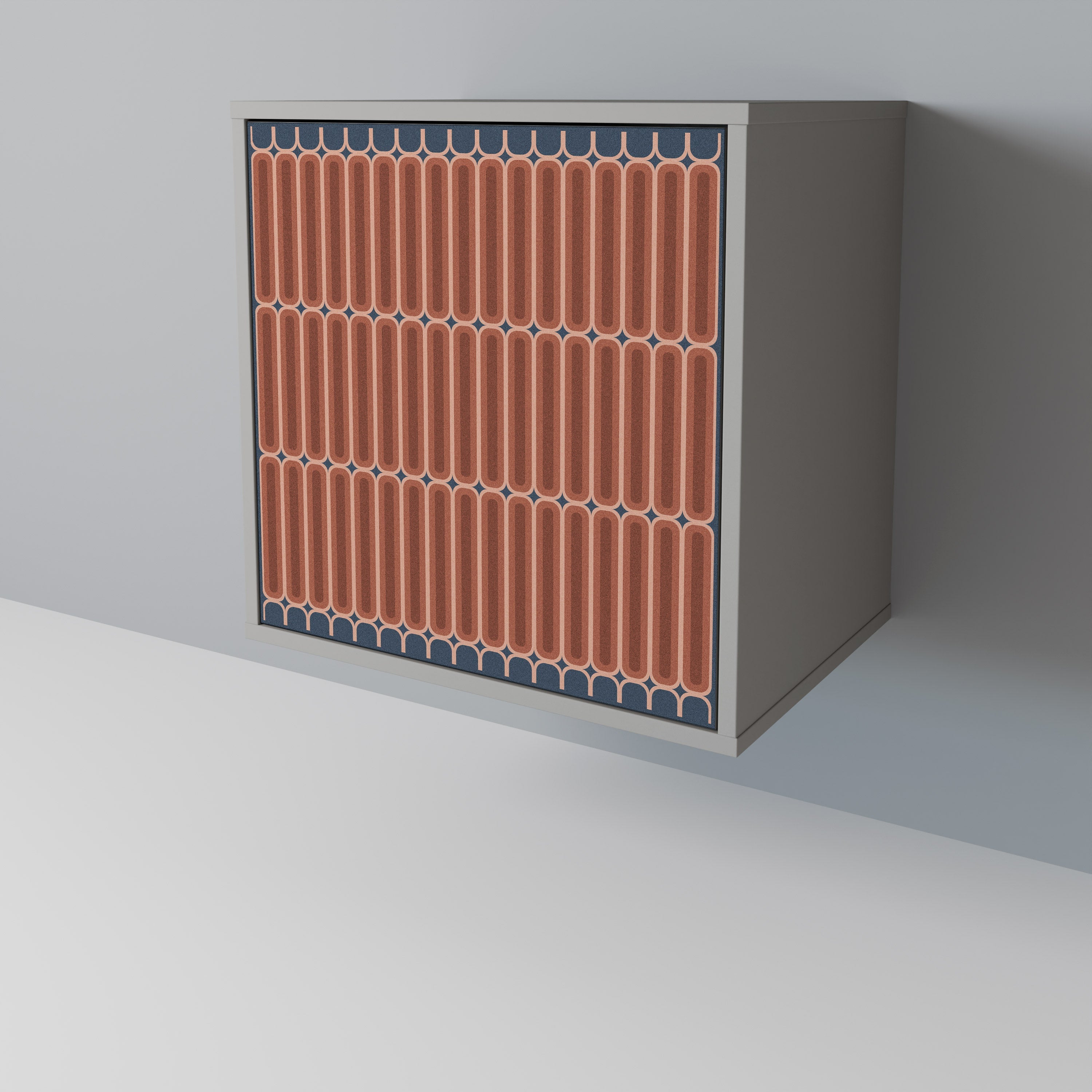 HYPNOTIC GATE Aparador de 1 Porta em Acabamento Cinzento