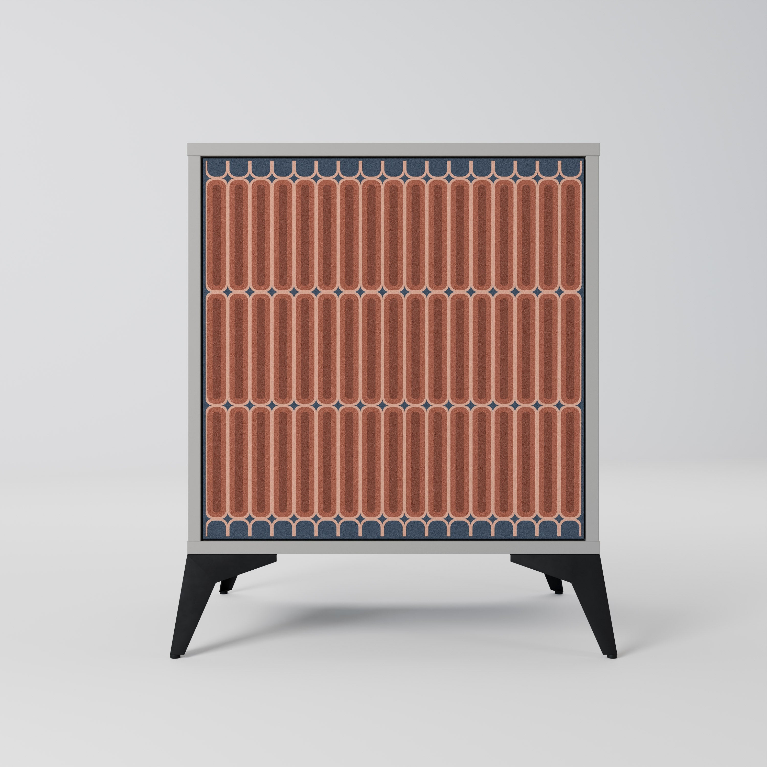 HYPNOTIC GATE Aparador de 1 Porta em Acabamento Cinzento