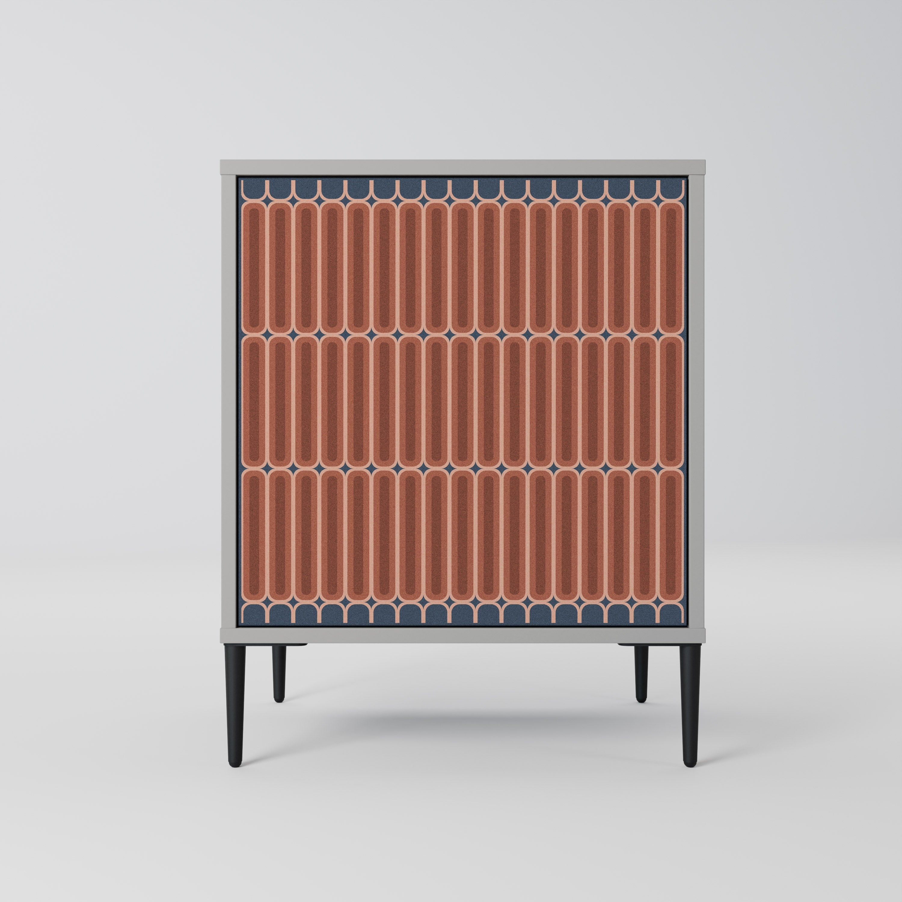 HYPNOTIC GATE Aparador de 1 Porta em Acabamento Cinzento