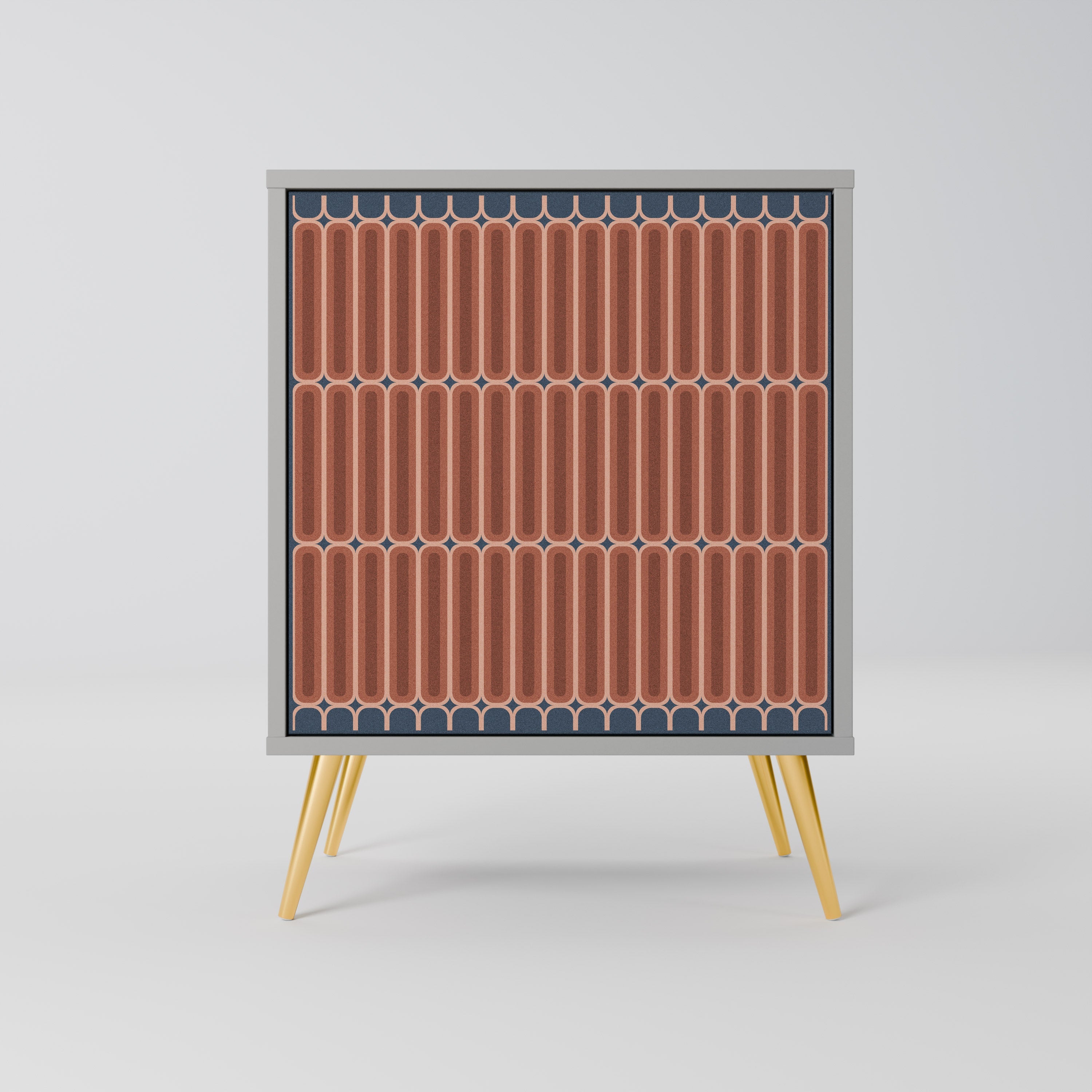 HYPNOTIC GATE Aparador de 1 Porta em Acabamento Cinzento